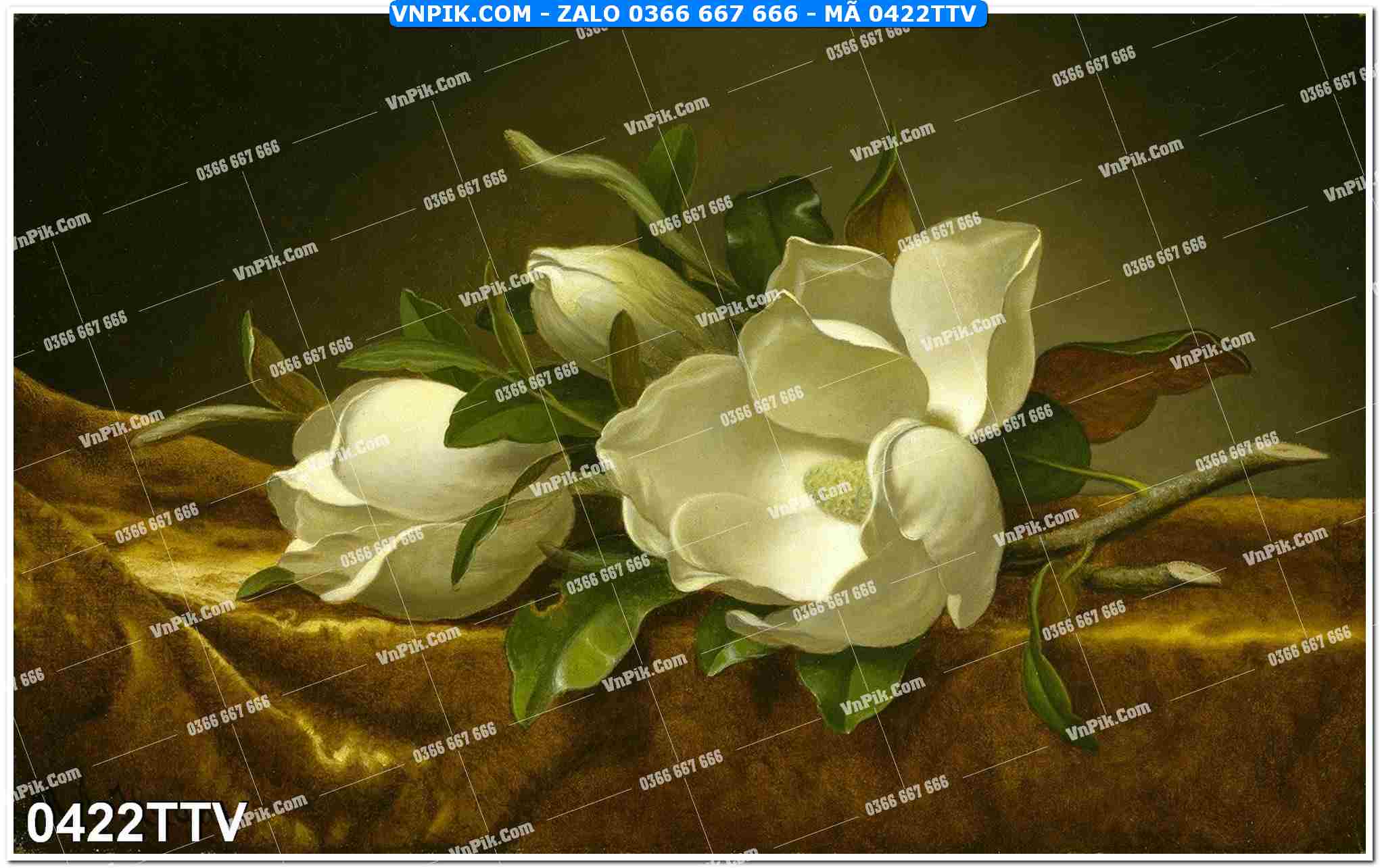 Tranh sơn dầu tĩnh vật hoa quả mã file 0422TTV