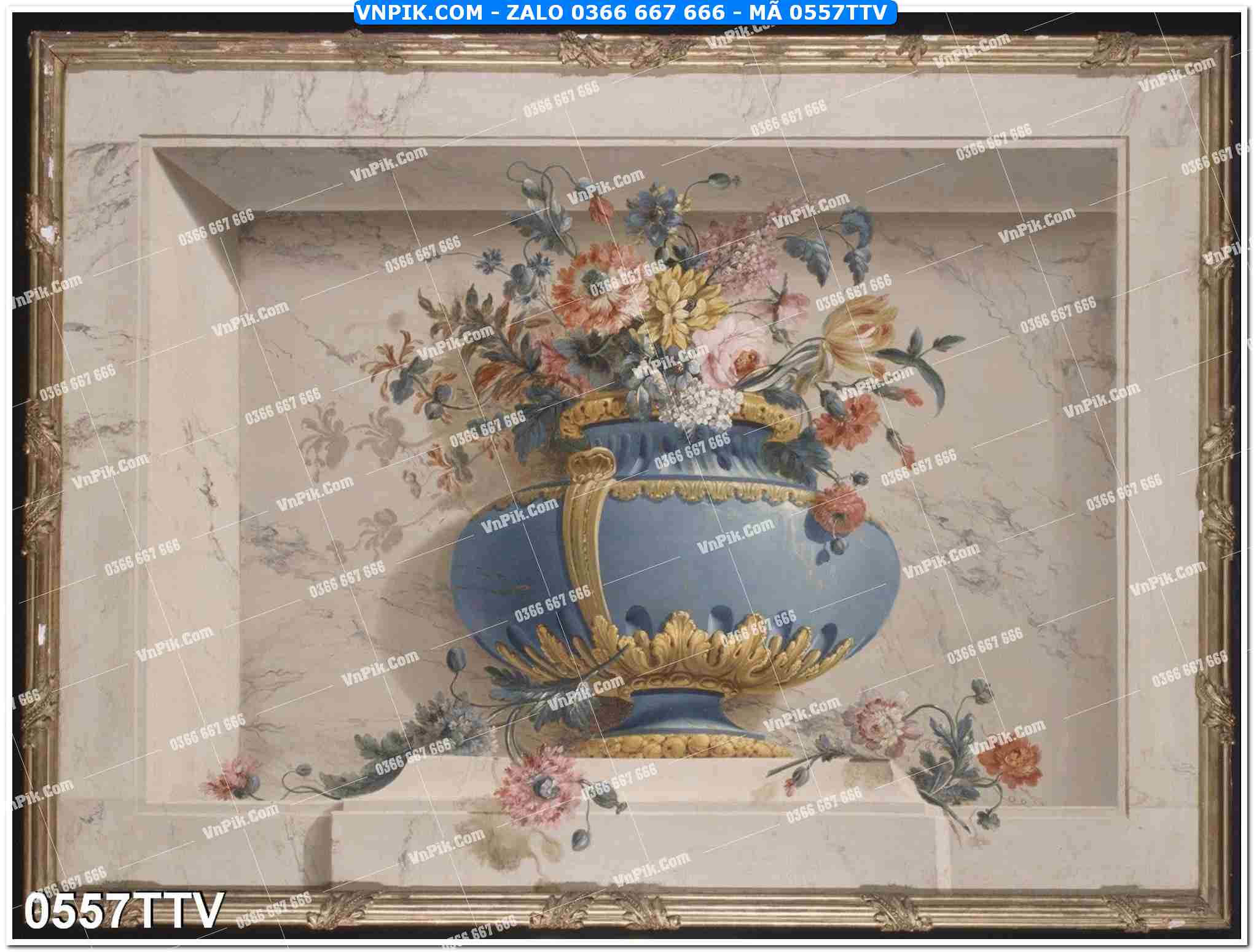 Tranh sơn dầu tĩnh vật hoa quả mã file 0557TTV