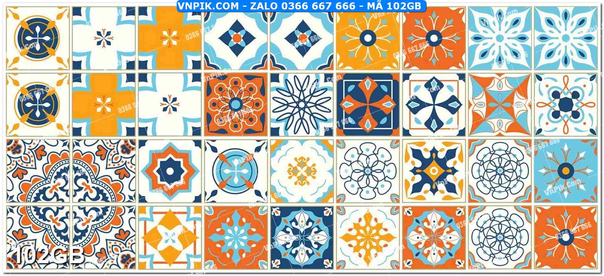 Mẫu file tranh gạch bông, tranh in gạch men mã tranh 102GB