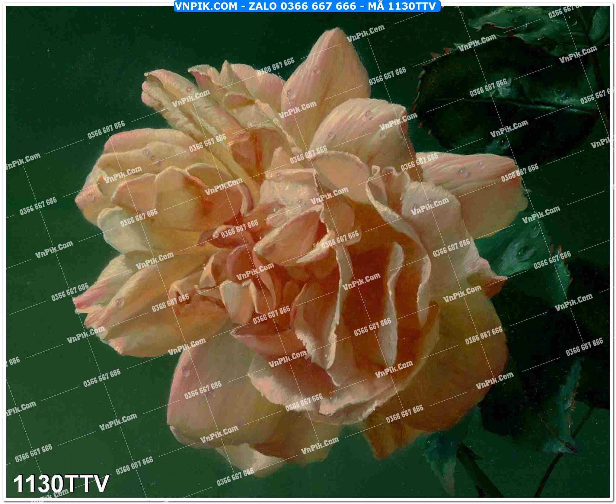 Tranh sơn dầu tĩnh vật hoa quả mã file 1130TTV