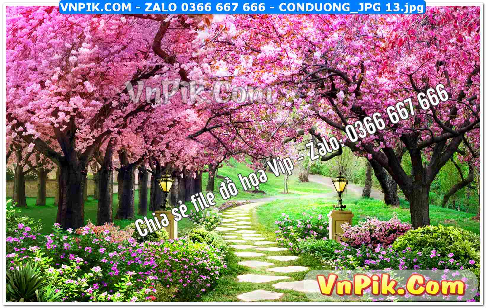 Mẫu tranh con đường file tranh treo tường mã file Conduong_jpg 13