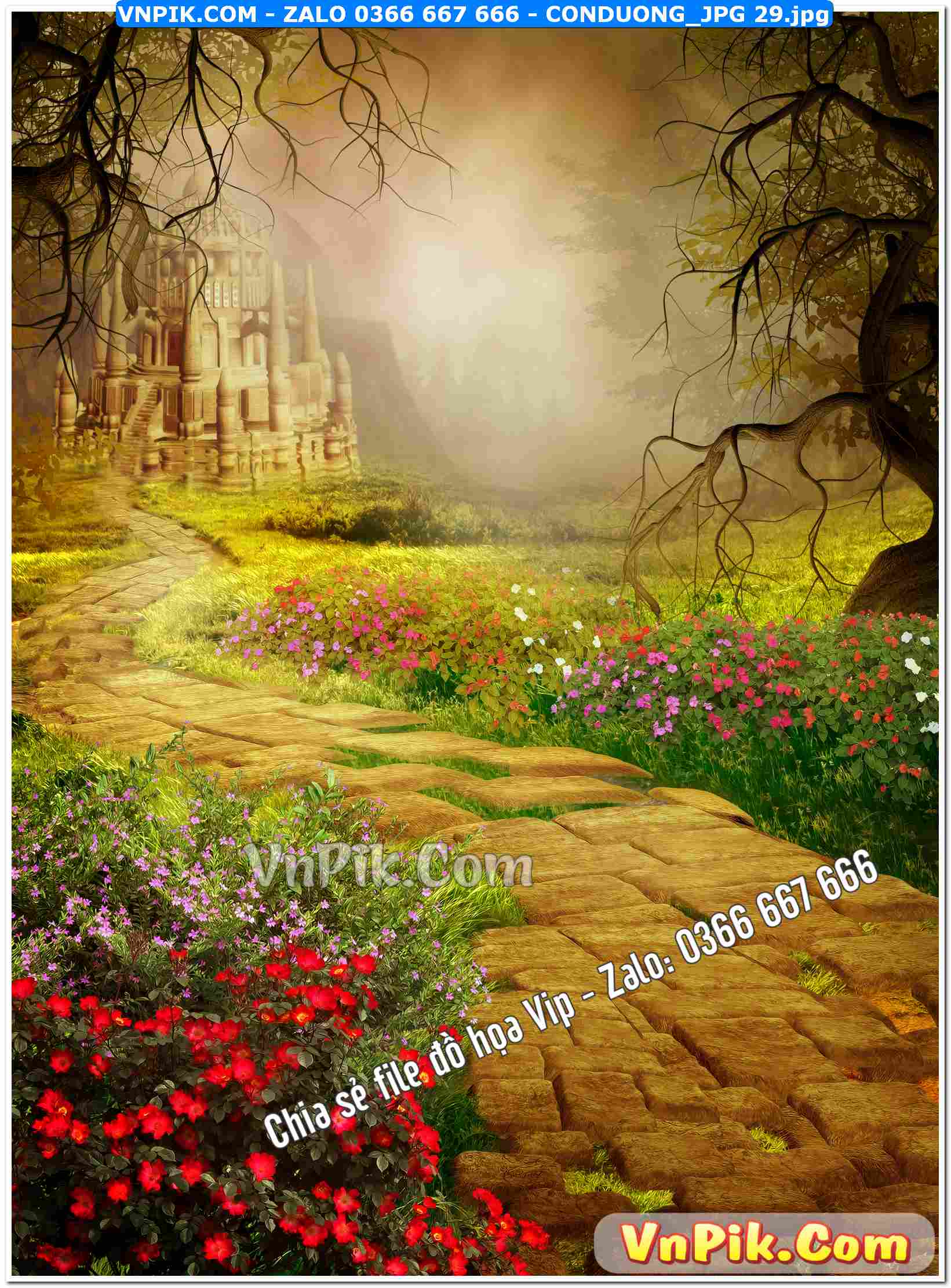 Mẫu tranh con đường file tranh treo tường mã file Conduong_jpg 29