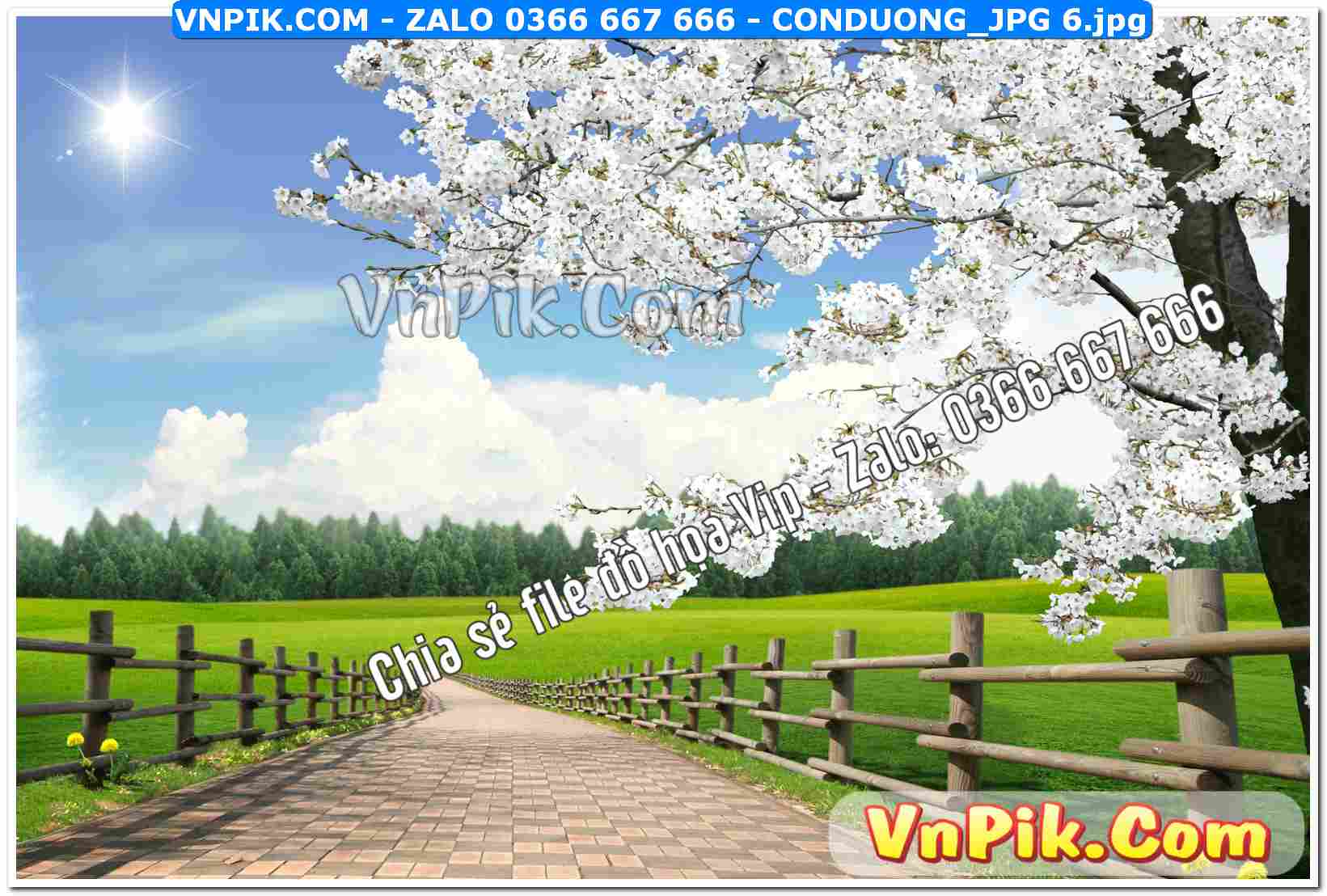 Mẫu tranh con đường file tranh treo tường mã file Conduong_jpg 6