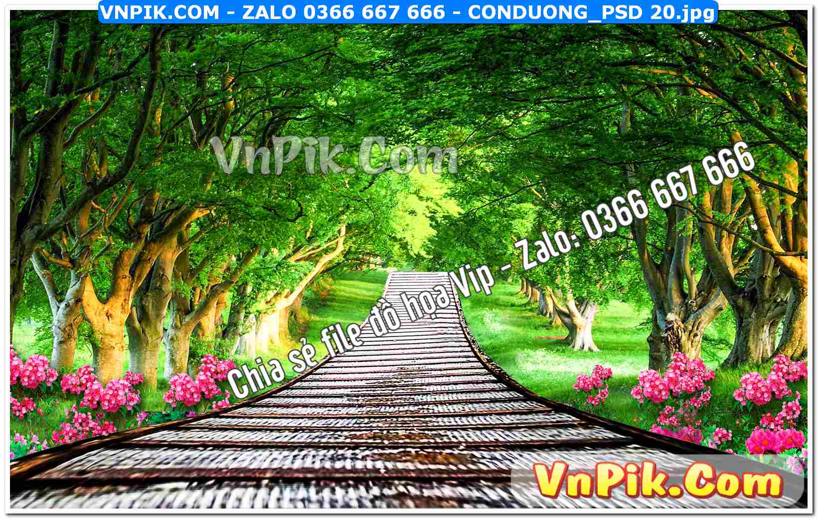 Mẫu tranh con đường file tranh treo tường mã file Conduong_psd 20