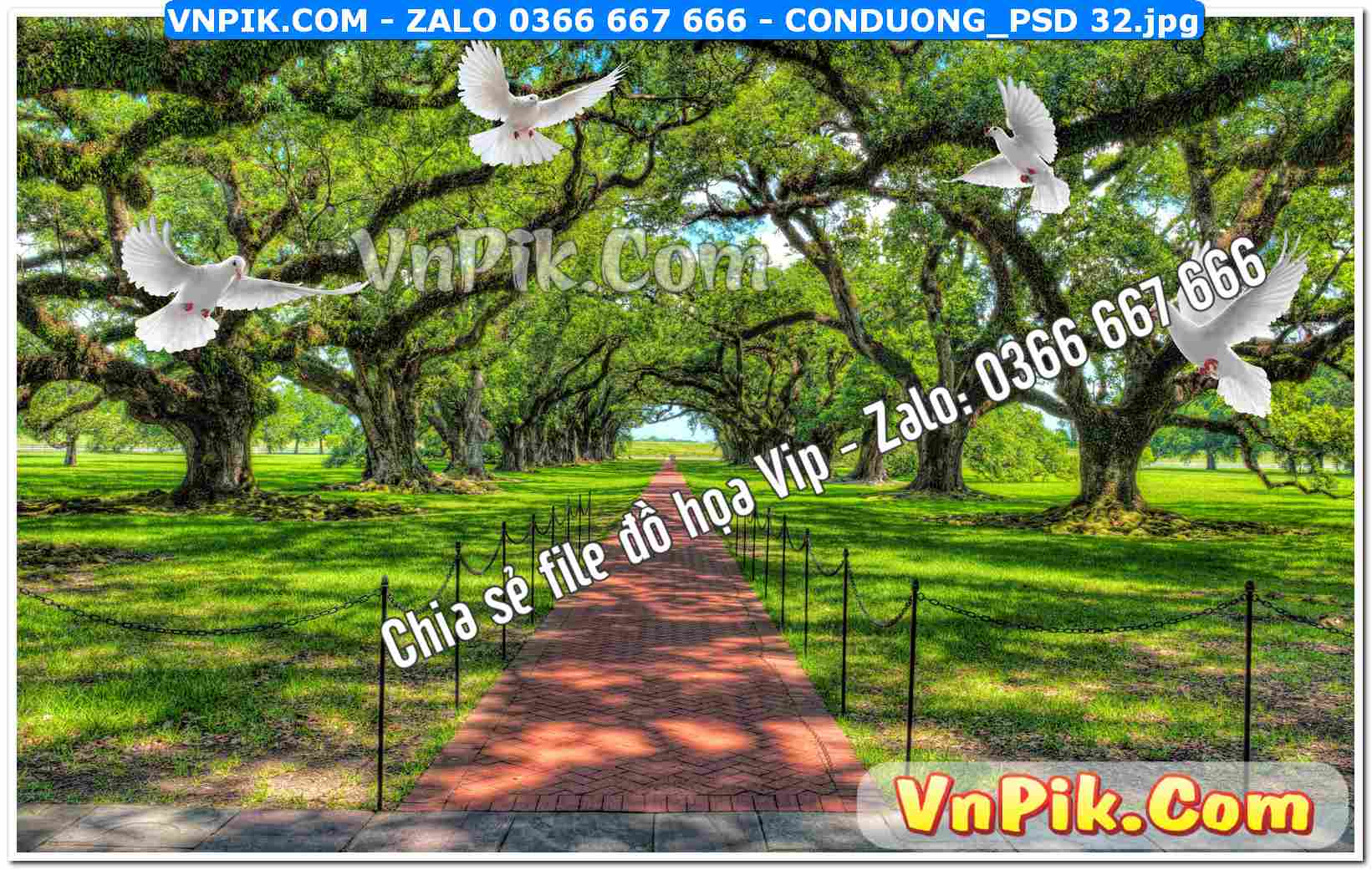 Mẫu tranh con đường file tranh treo tường mã file Conduong_psd 32