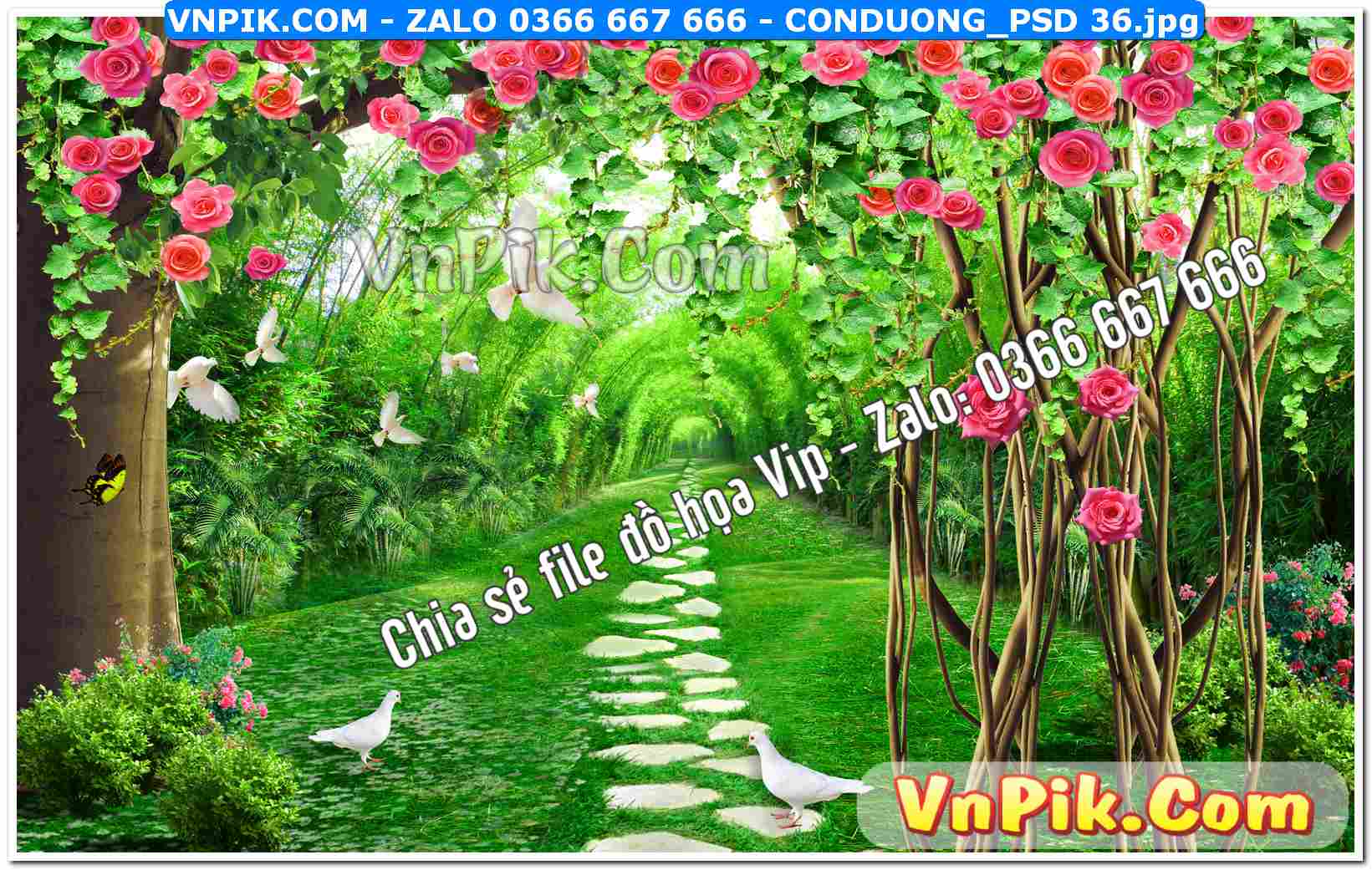 Mẫu tranh con đường file tranh treo tường mã file Conduong_psd 36