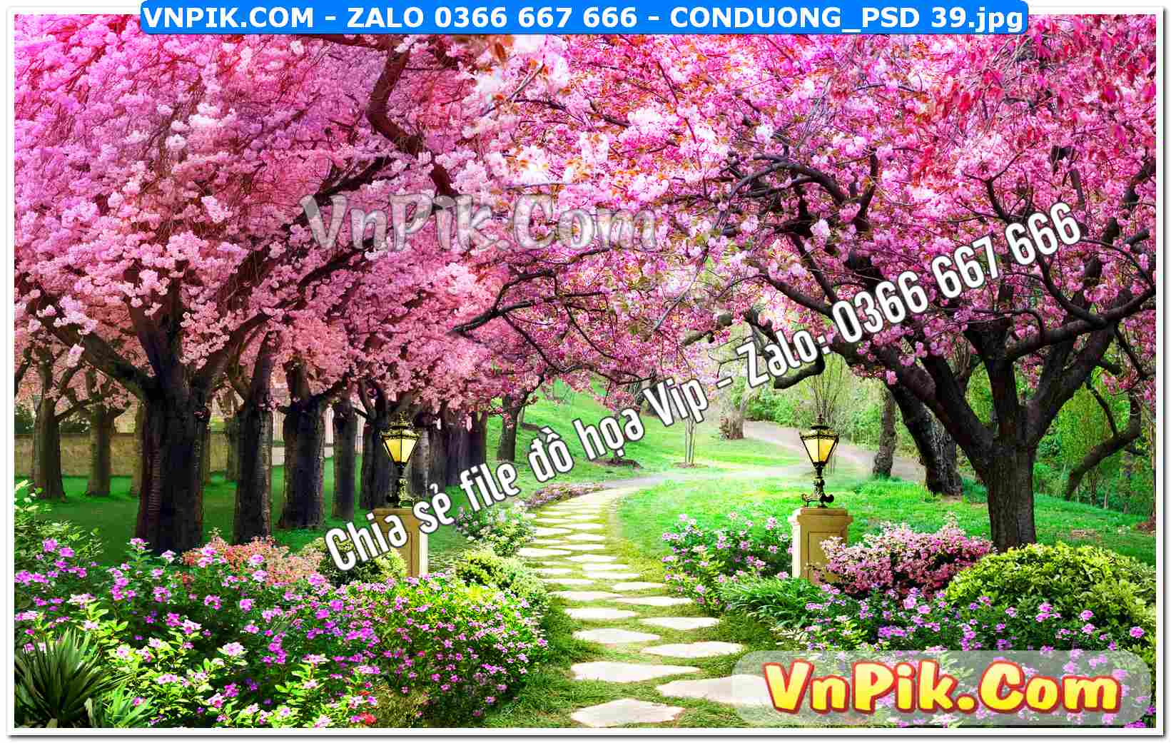 Mẫu tranh con đường file tranh treo tường mã file Conduong_psd 39