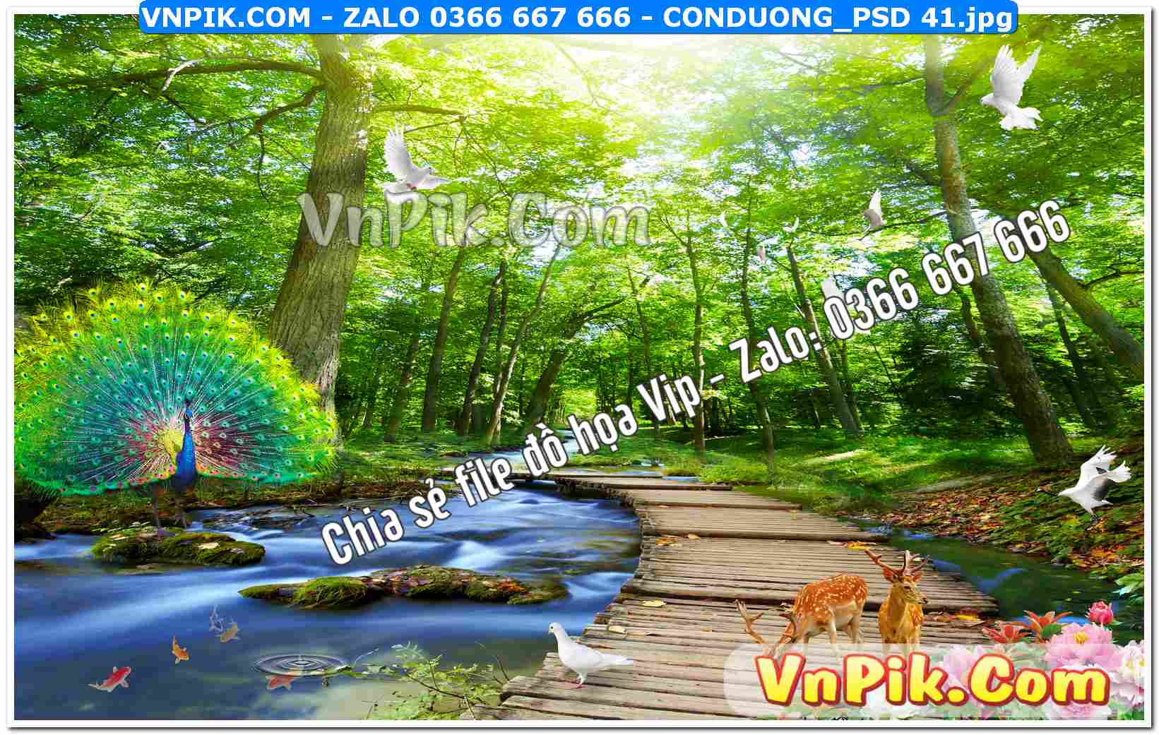 Mẫu tranh con đường file tranh treo tường mã file Conduong_psd 41