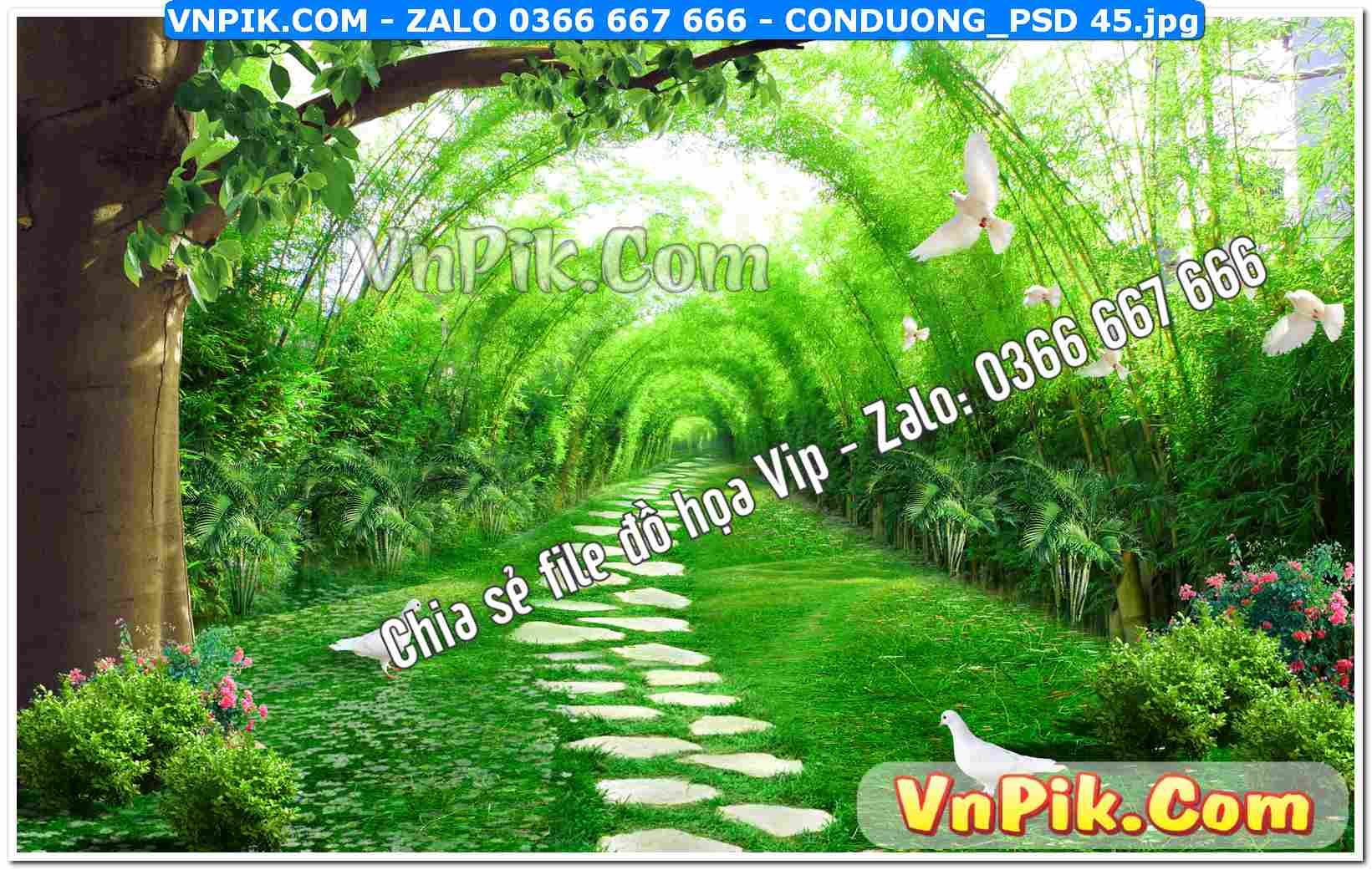 Mẫu tranh con đường file tranh treo tường mã file Conduong_psd 45