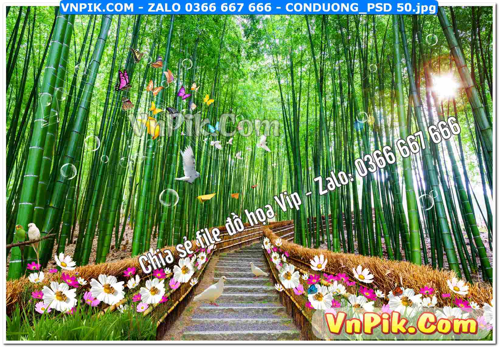 Mẫu tranh con đường file tranh treo tường mã file Conduong_psd 50