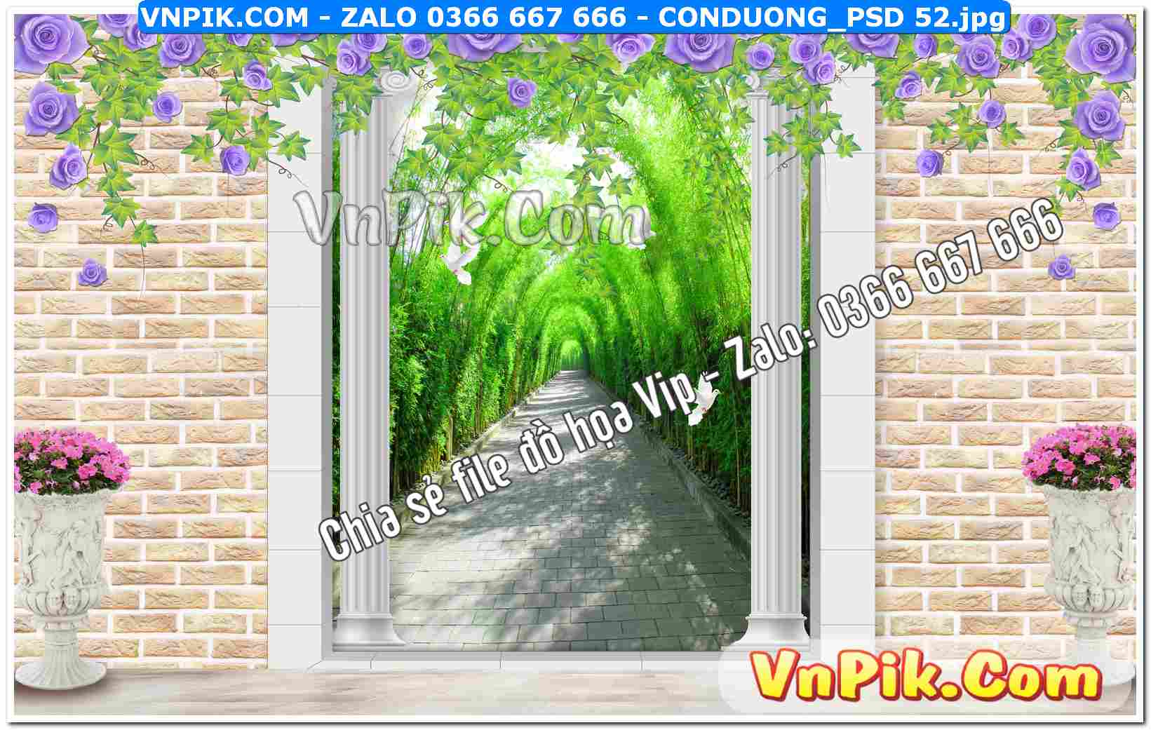 Mẫu tranh con đường file tranh treo tường mã file Conduong_psd 52