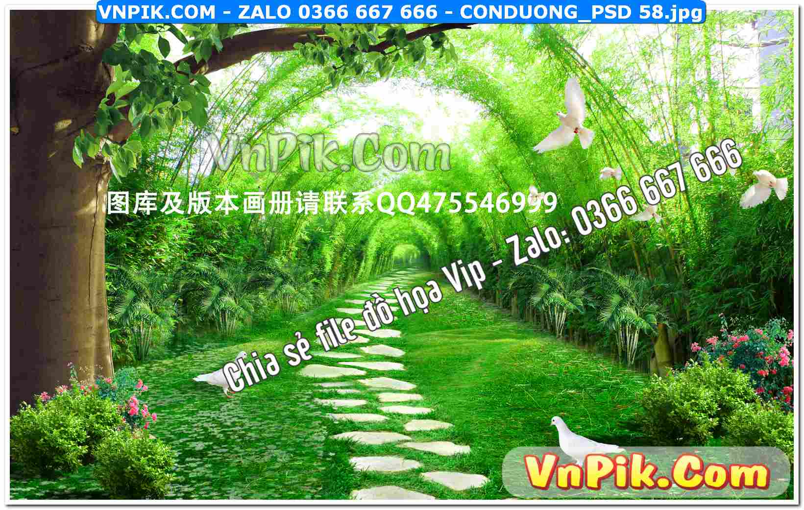 Mẫu tranh con đường file tranh treo tường mã file Conduong_psd 58