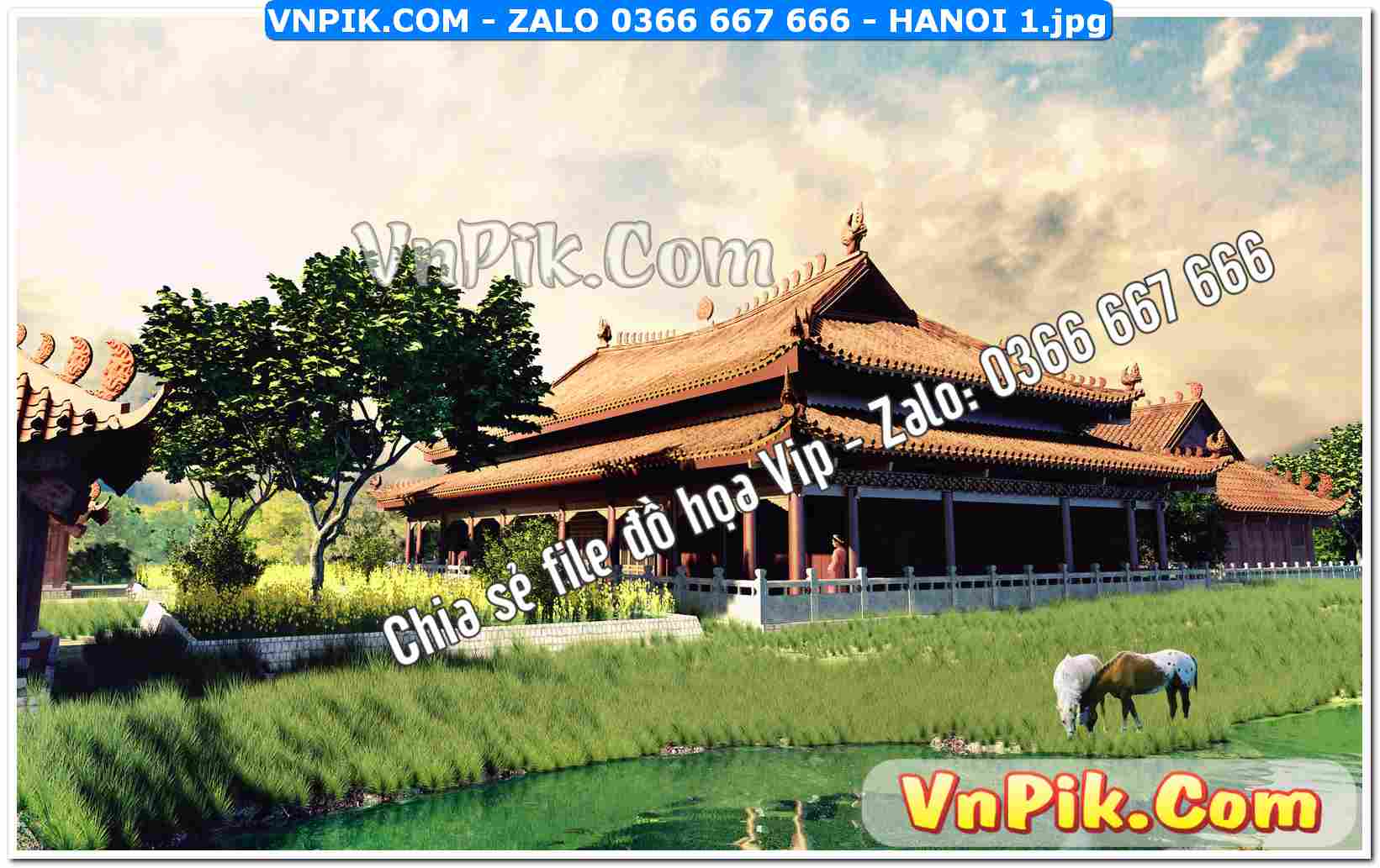 File Tranh Hà Nội Xưa Mã File HANOI 1