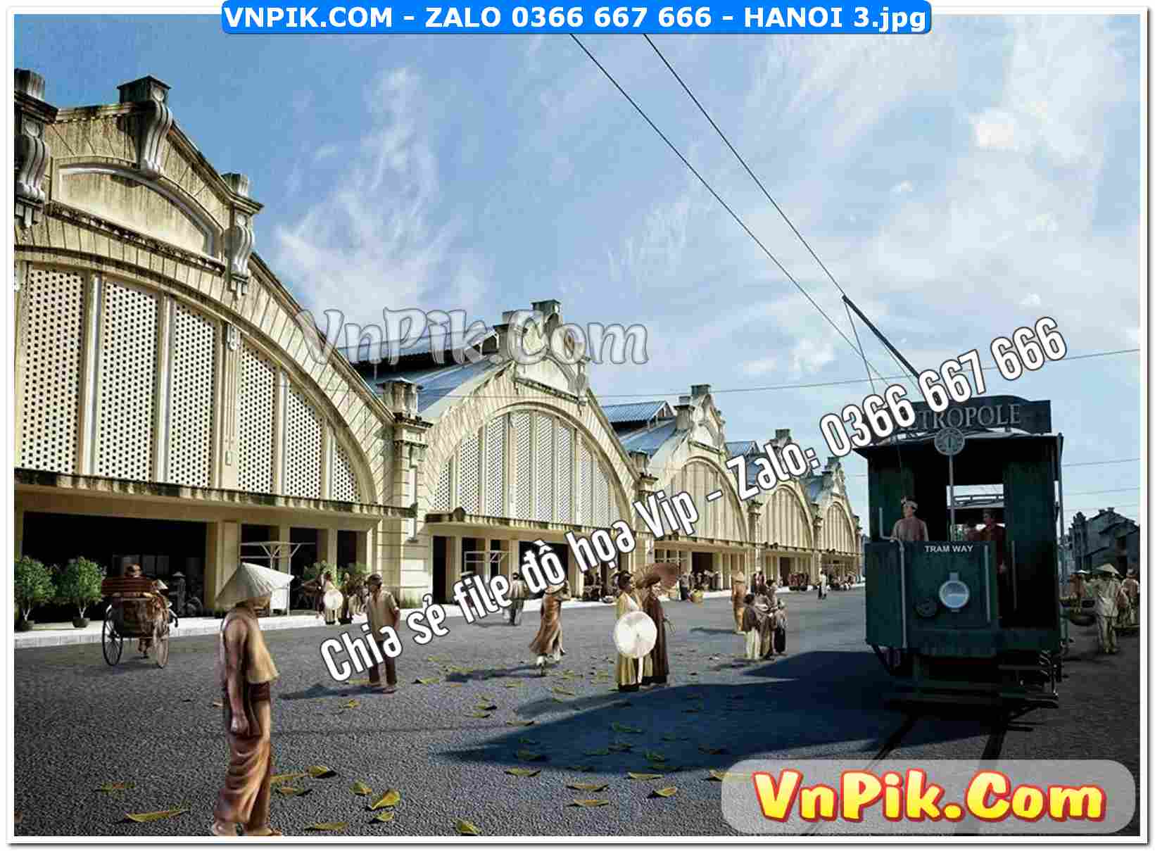 File Tranh Hà Nội Xưa Mã File HANOI 3