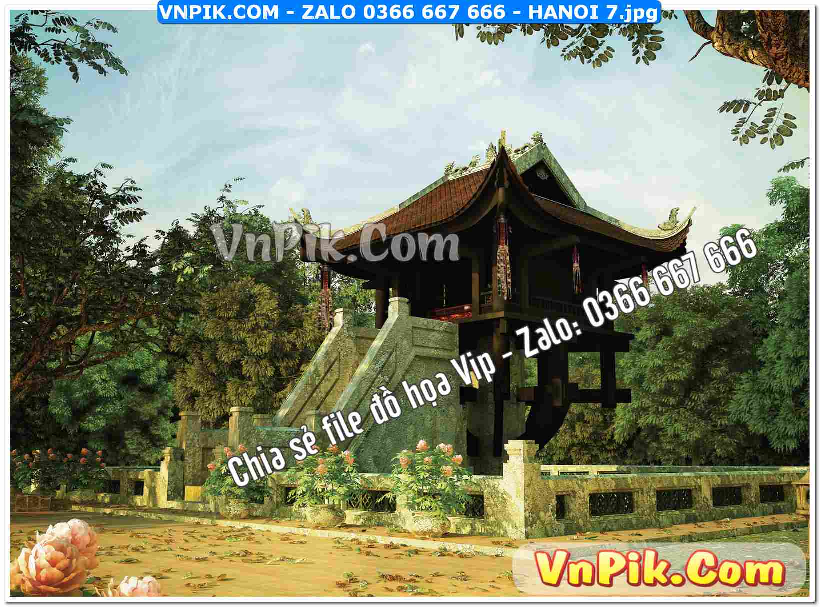 File Tranh Hà Nội Xưa Mã File HANOI 7