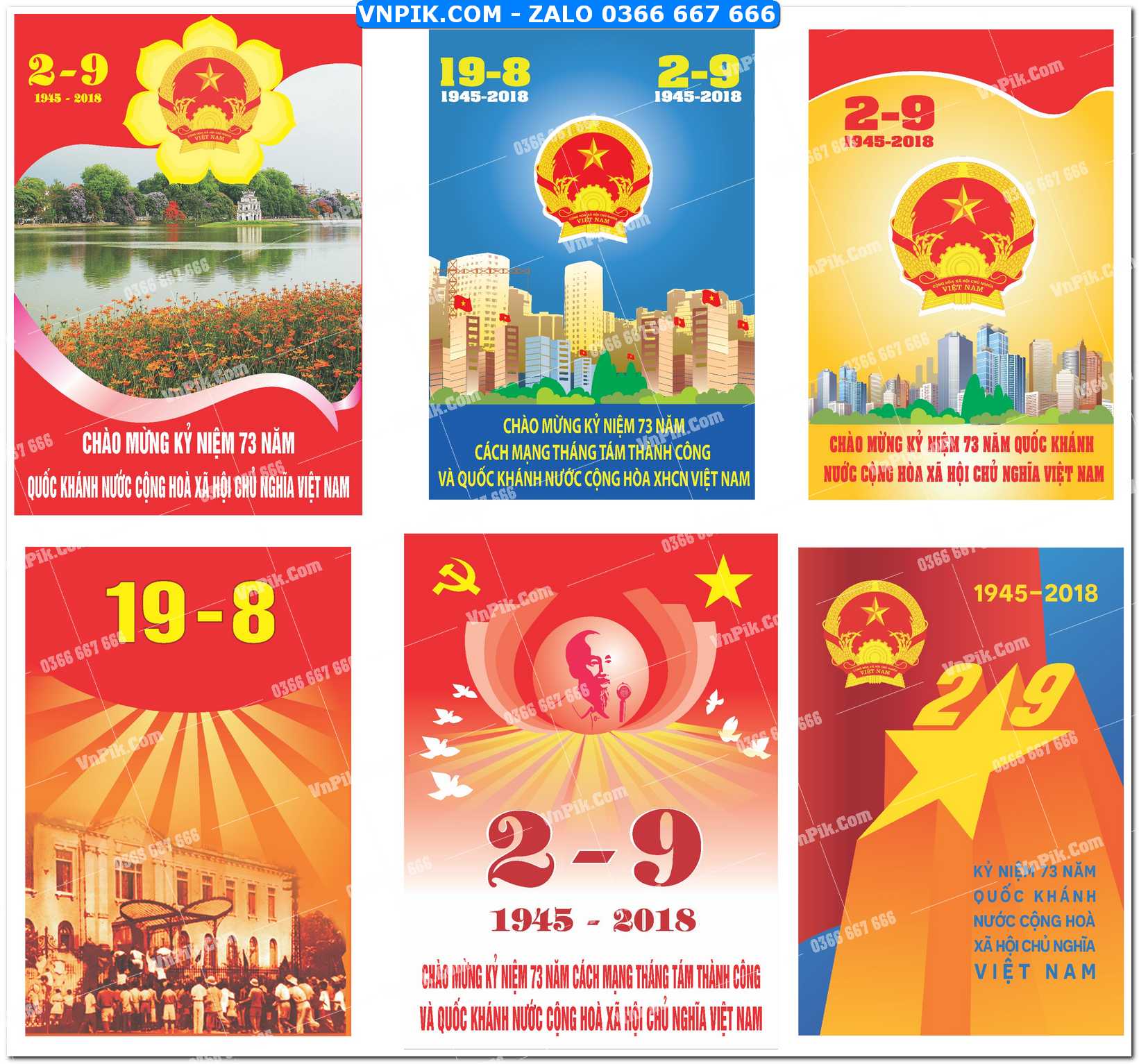 Bộ pano Quốc Khánh 2-9 file jpg mẫu 1