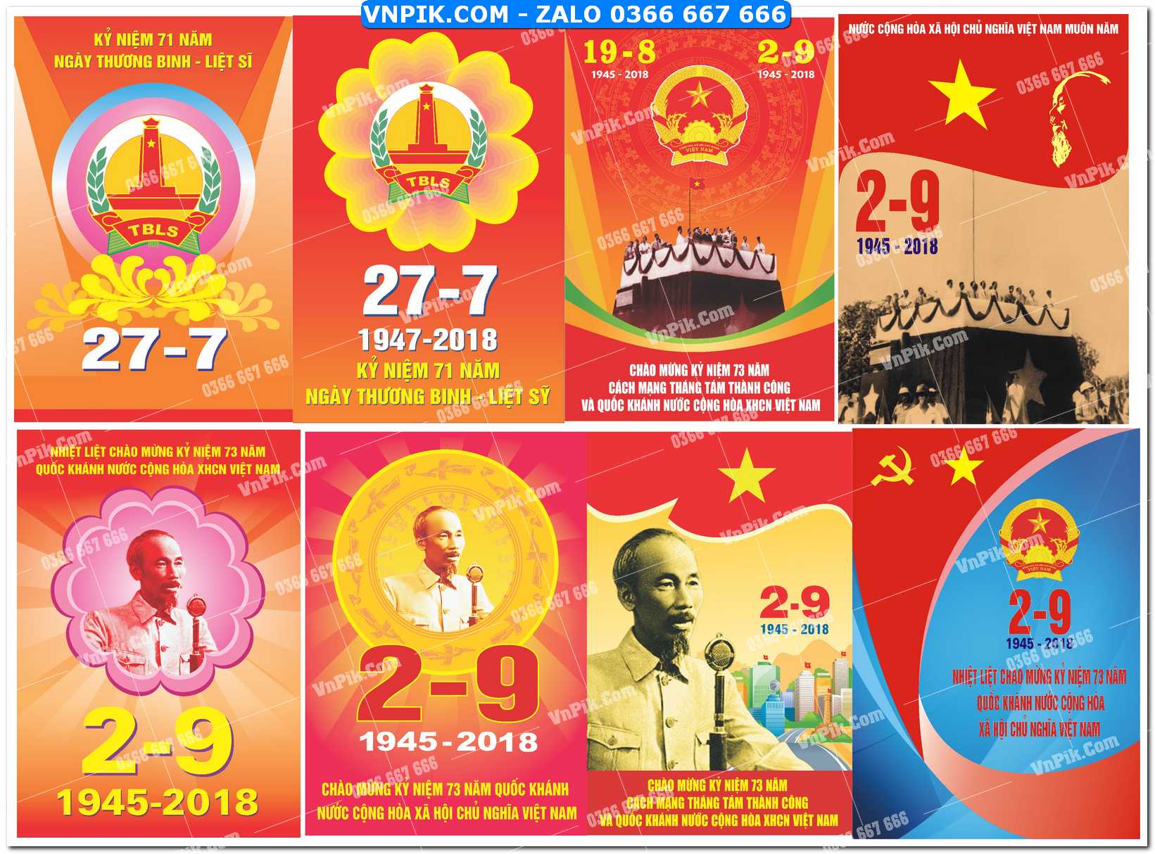 Bộ pano Quốc Khánh 2-9 file jpg mẫu 2
