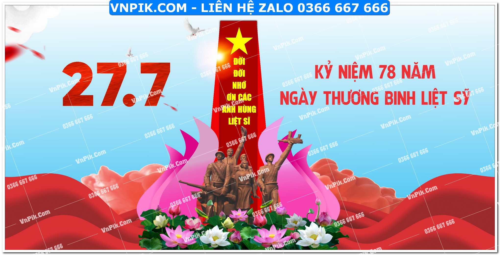 120381 Phông nền kỷ niệm ngày thương binh liệt sỹ file corel x7