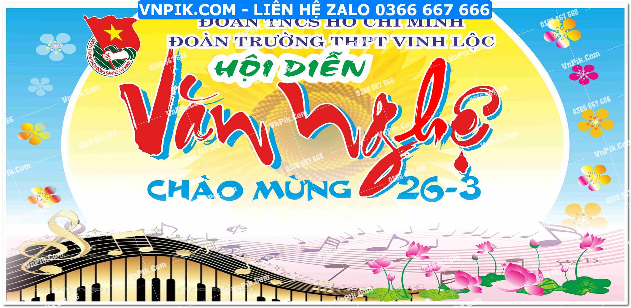 Background phông nền hội diễn văn nghệ mừng file corel x7 mẫu 20