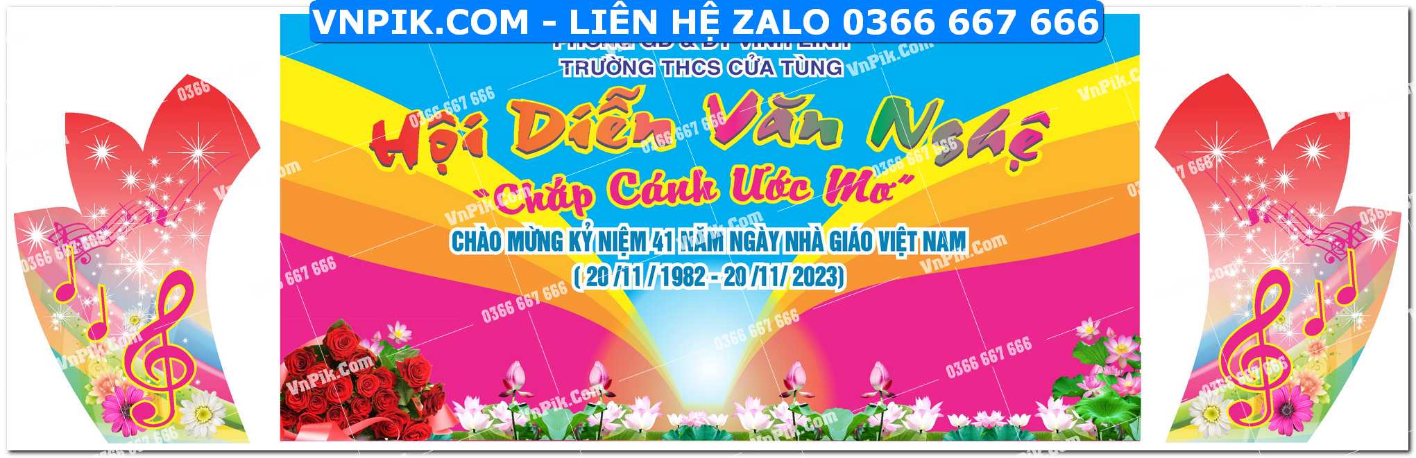 Background phông nền hội diễn văn nghệ mừng file corel x7 mẫu 26