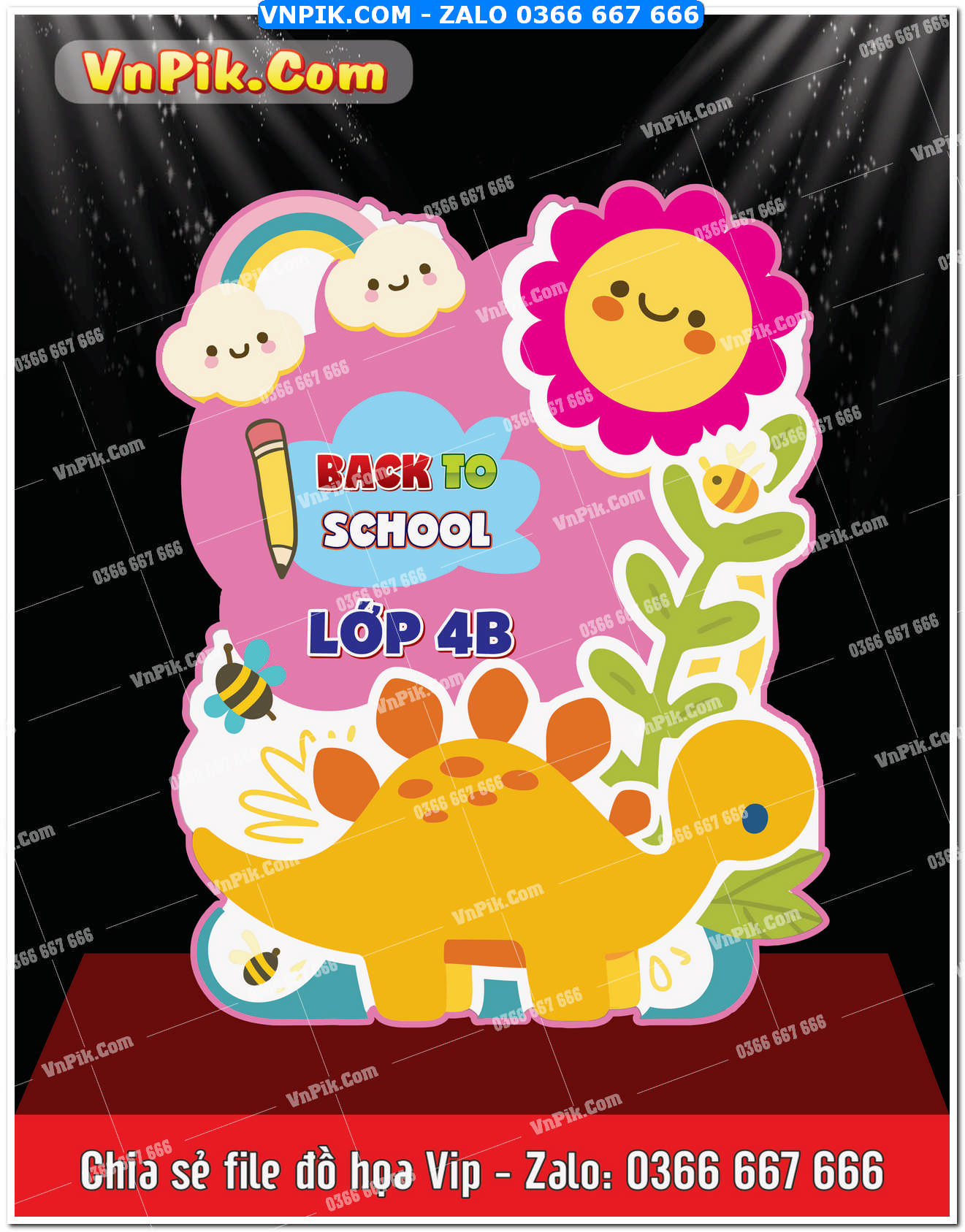 Bảng welcome tựu trường, bế giảng mẫu, decor chụp ảnh trường học 6
