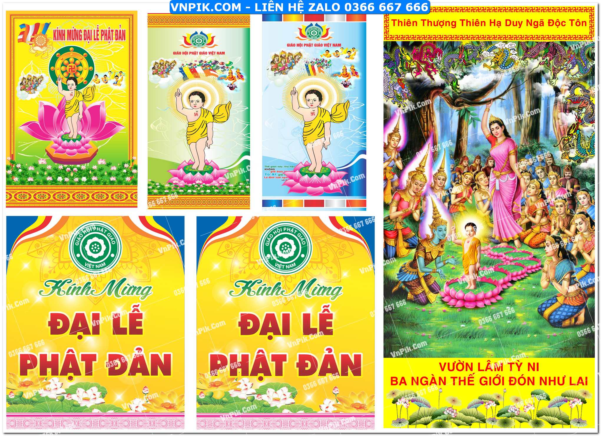 File thiết kế background phông nền đại lễ phật đản corel x7 mẫu 4
