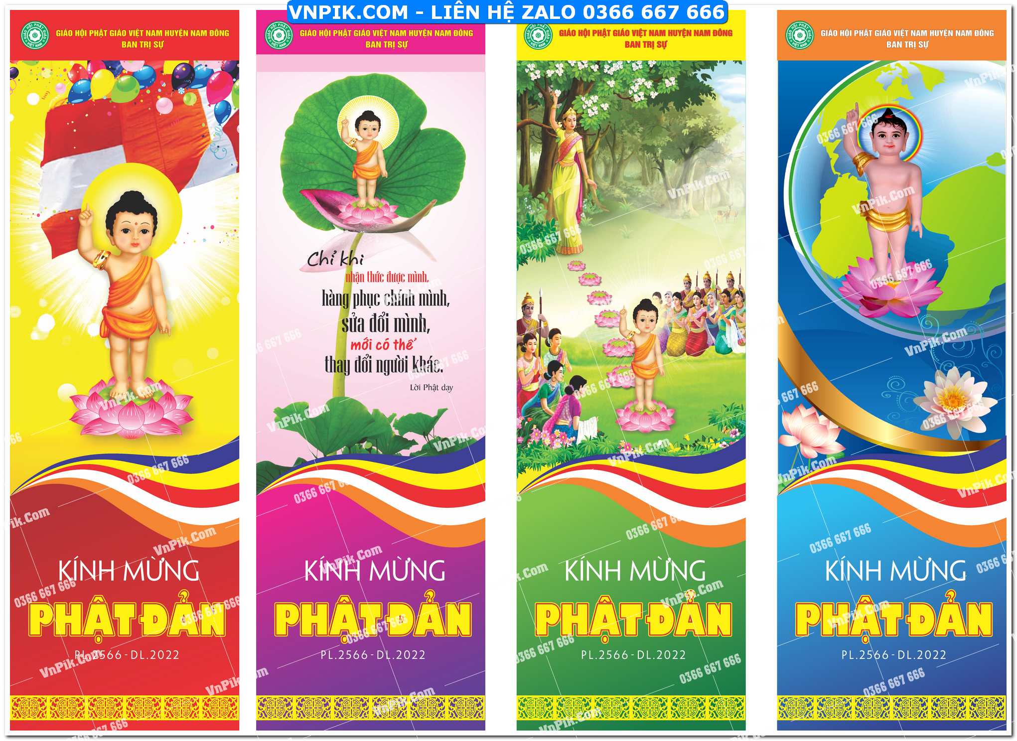 File thiết kế background phông nền đại lễ phật đản corel x7 mẫu 5