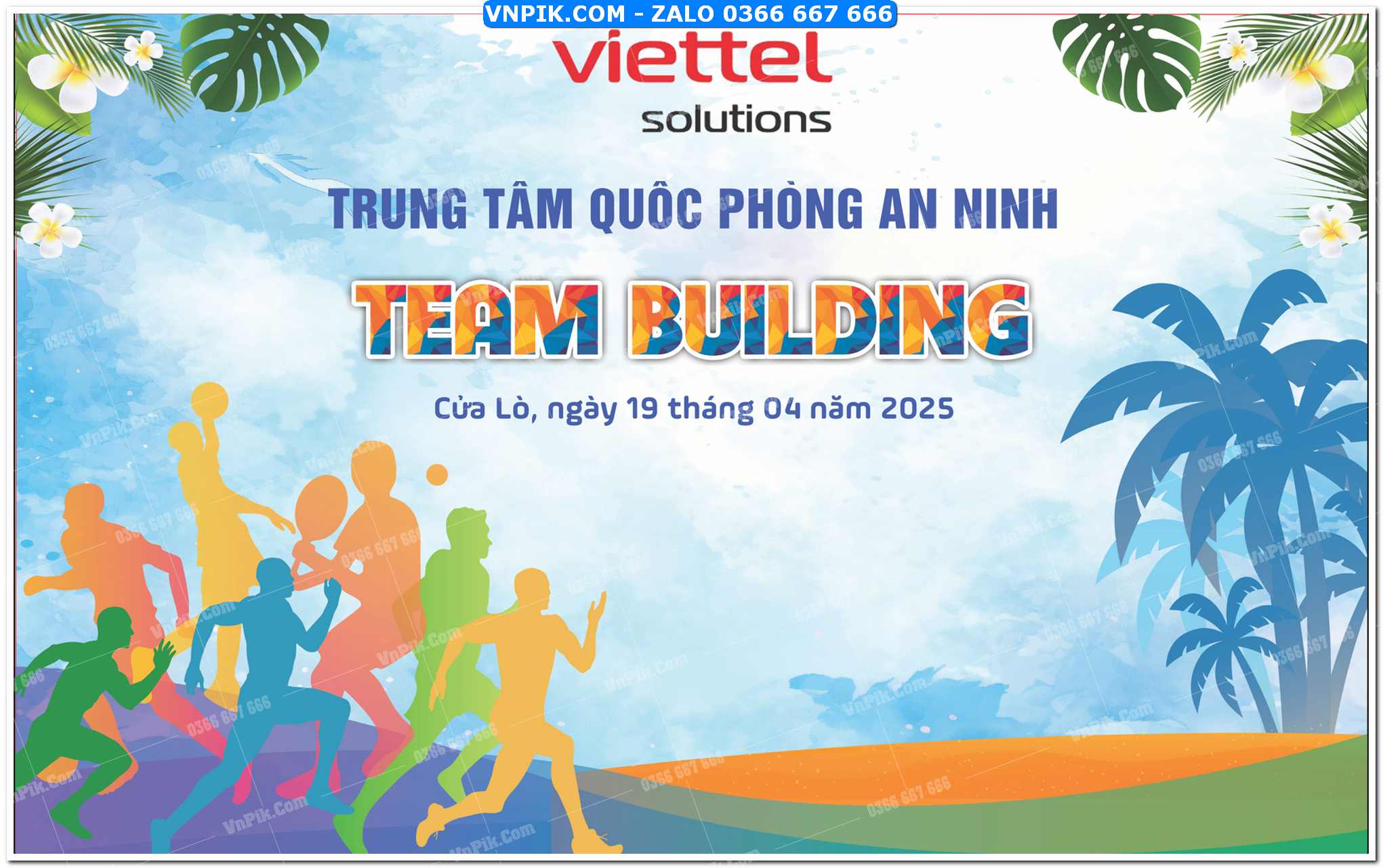 File thiết kế phông nền team building corel x7 Mẫu 34