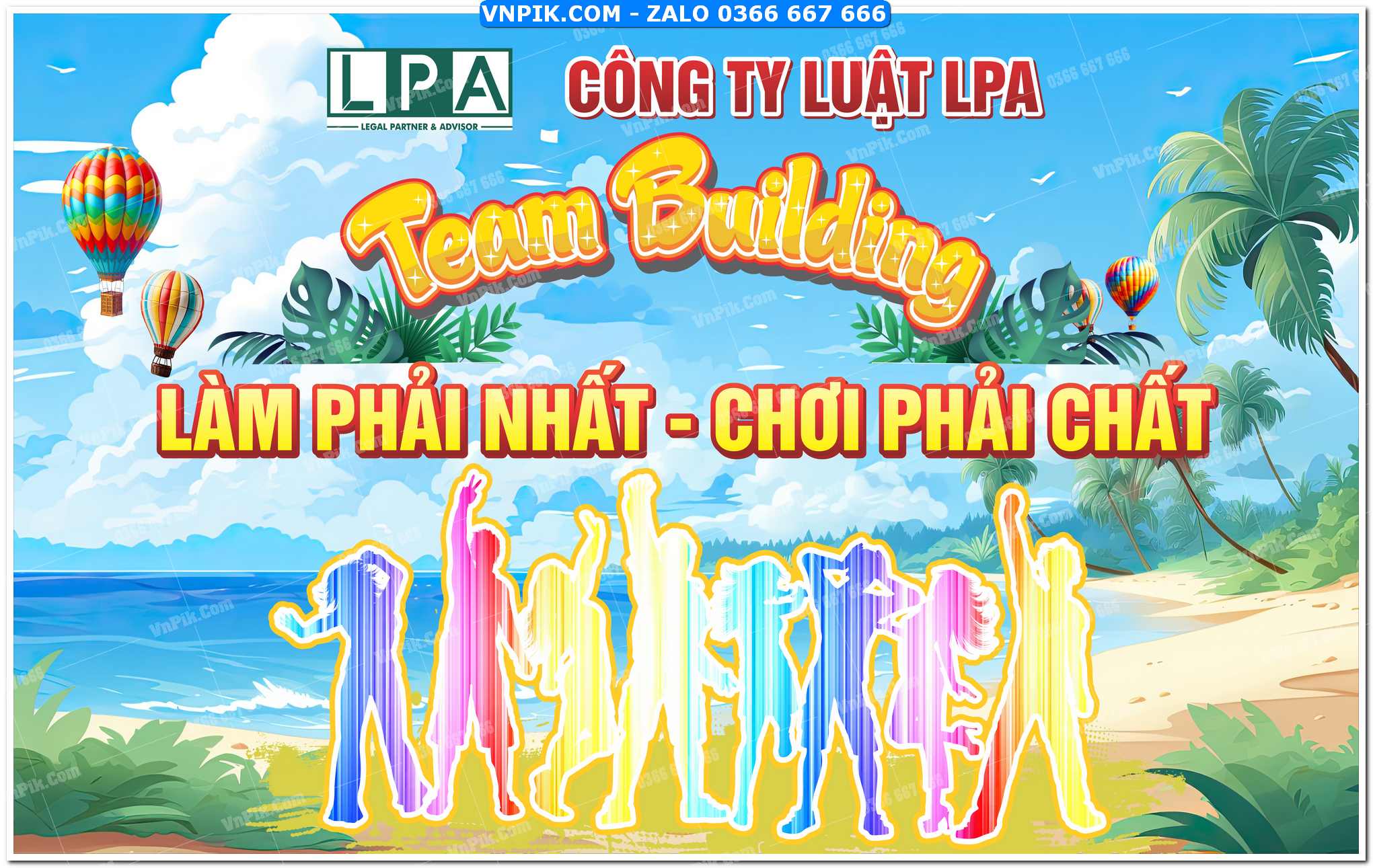 File thiết kế phông nền team building corel x7 Mẫu 40