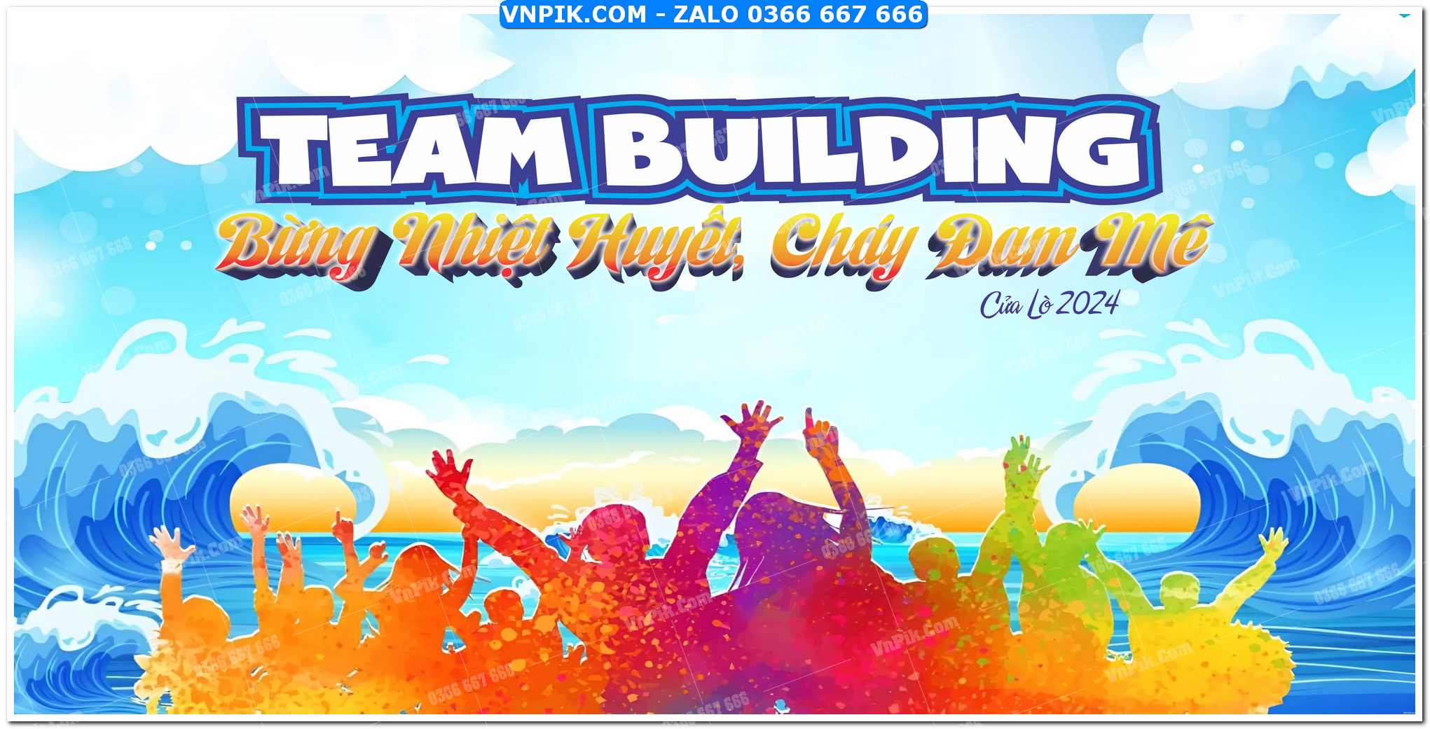 File thiết kế phông nền team building corel x7 Mẫu 47