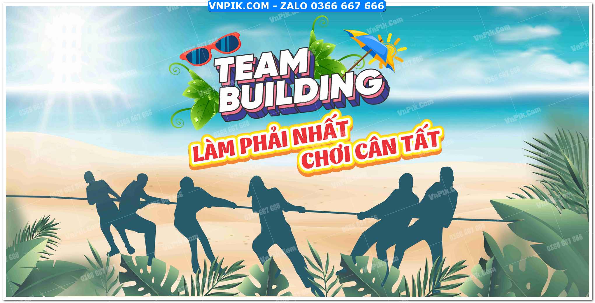 File thiết kế phông nền team building corel x7 Mẫu 53