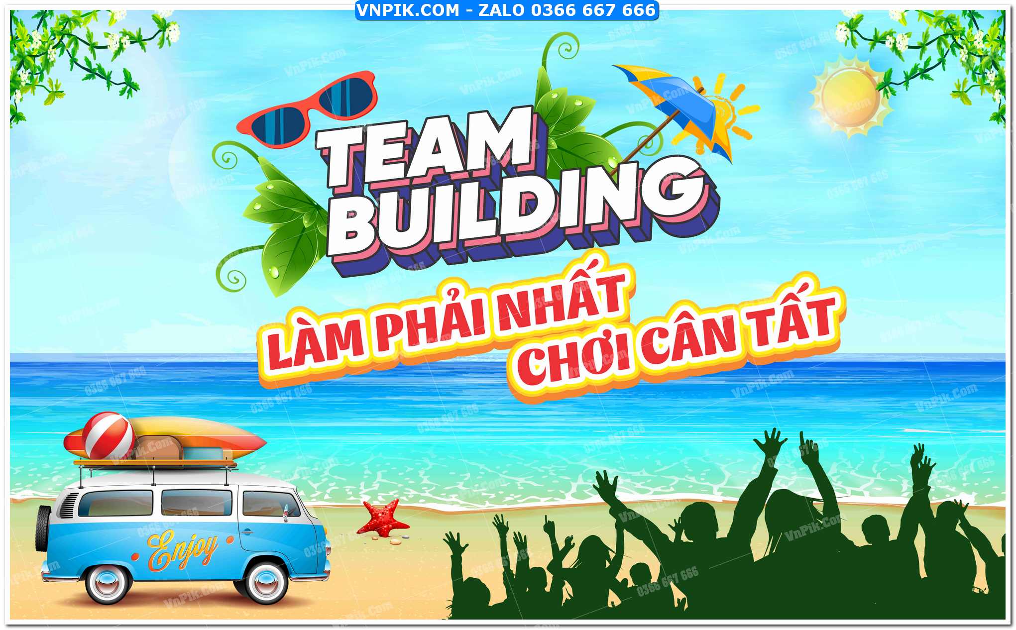 File thiết kế phông nền team building corel x7 Mẫu 69