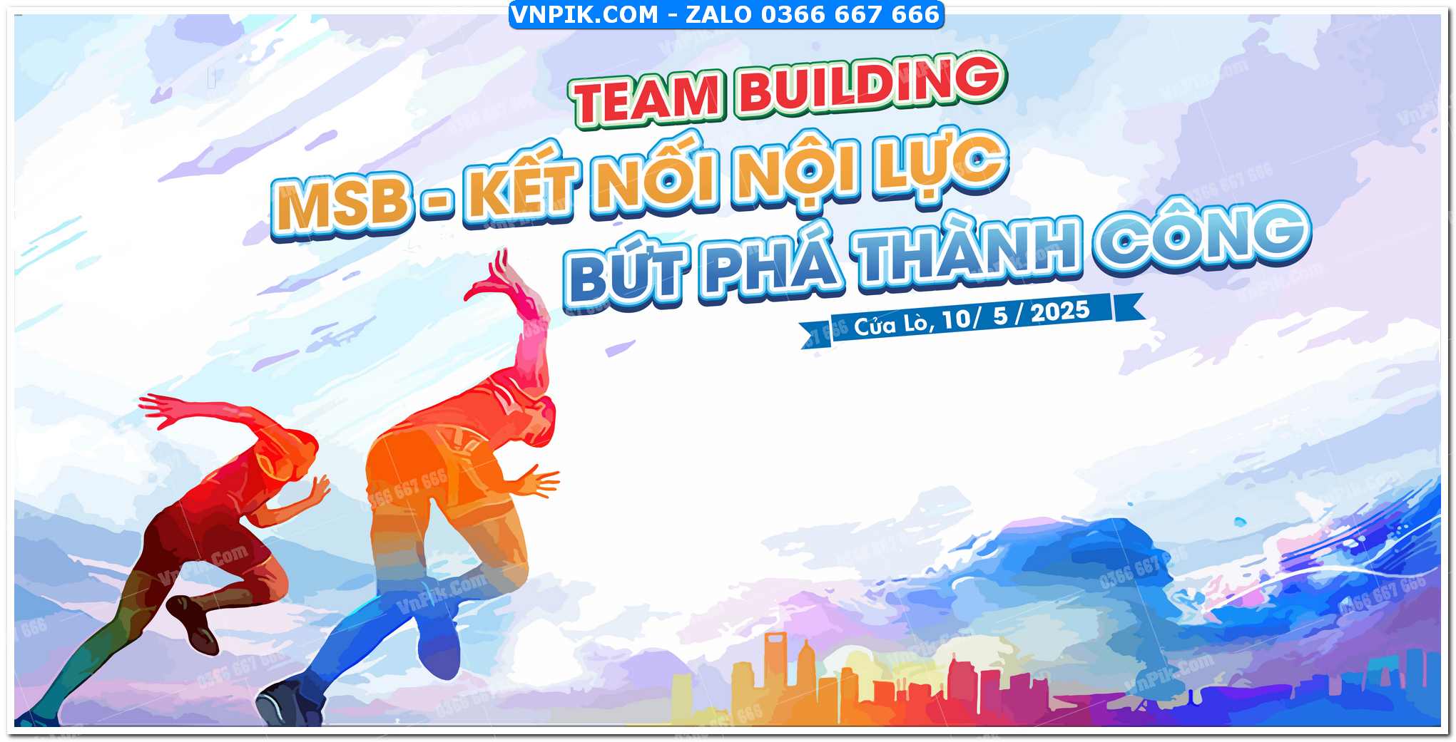 File thiết kế phông nền team building corel x7 Mẫu 70