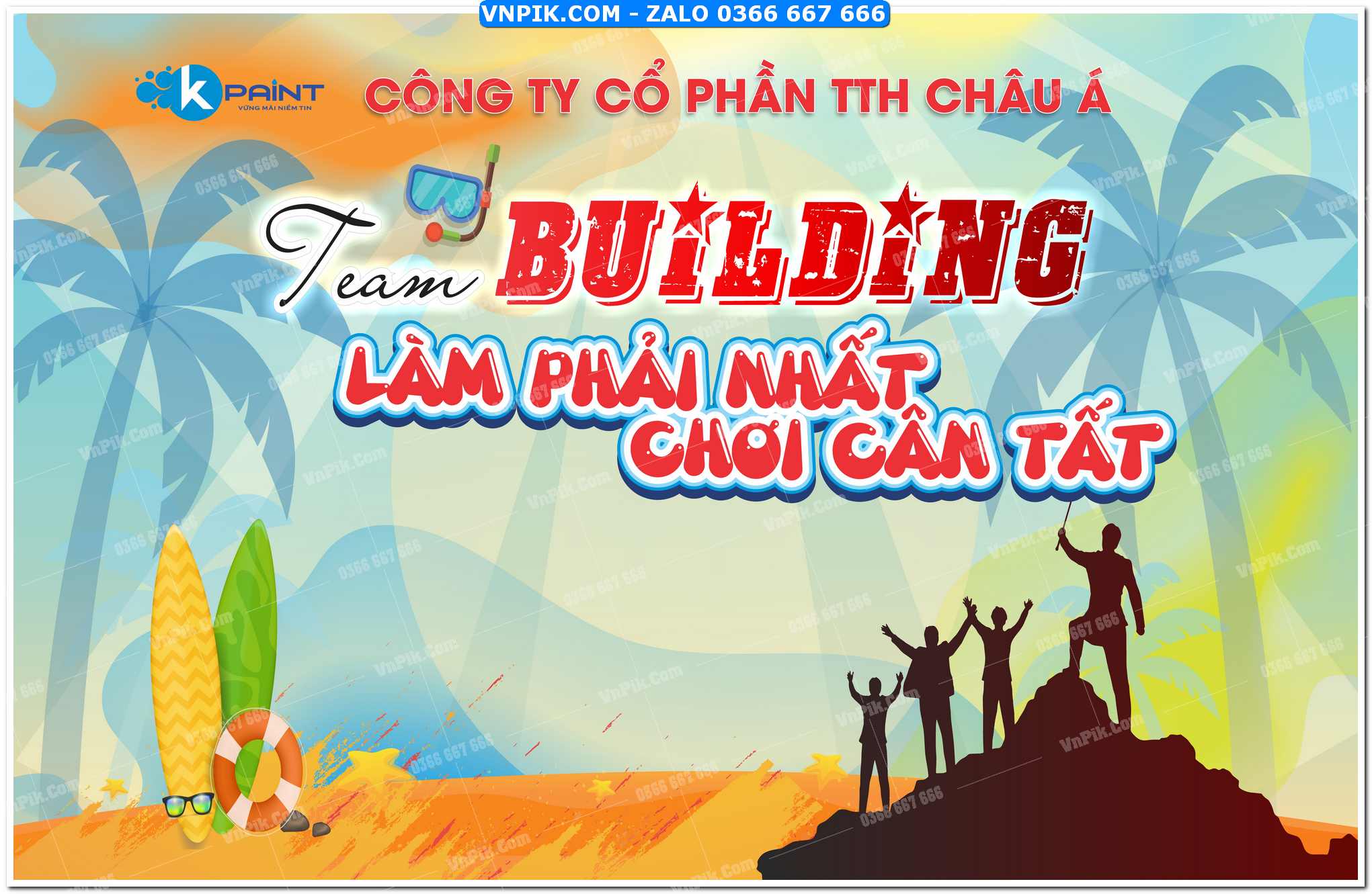 File thiết kế phông nền team building corel x7 Mẫu 77