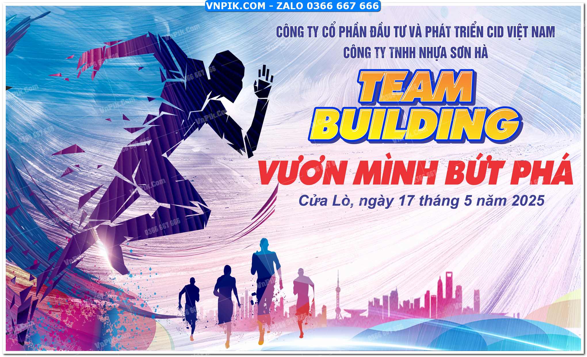 File thiết kế phông nền team building corel x7 Mẫu 82