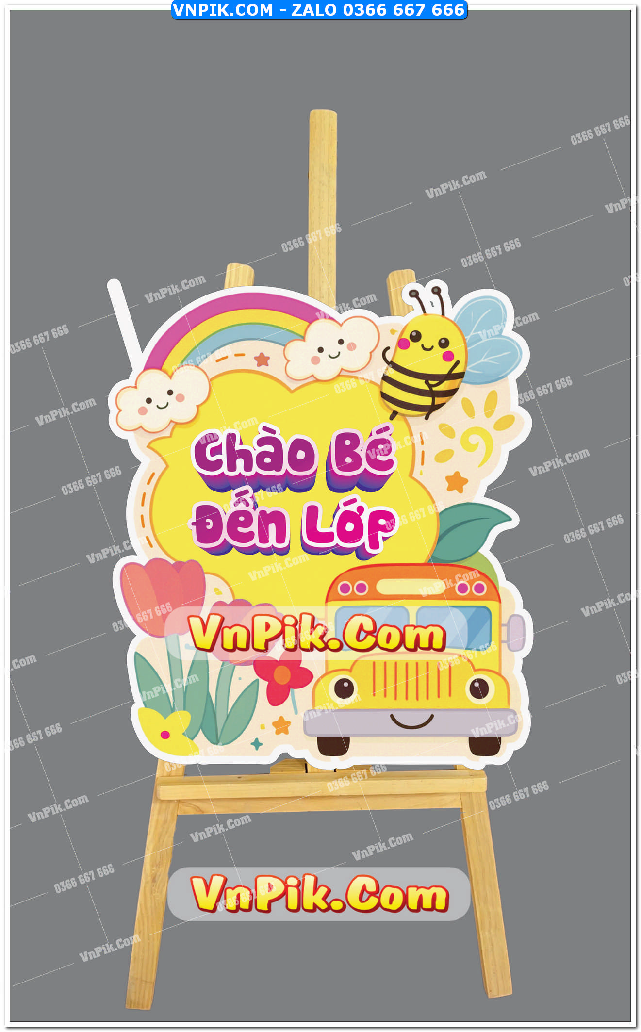 Bảng welcome tựu trường, bế giảng mẫu 1