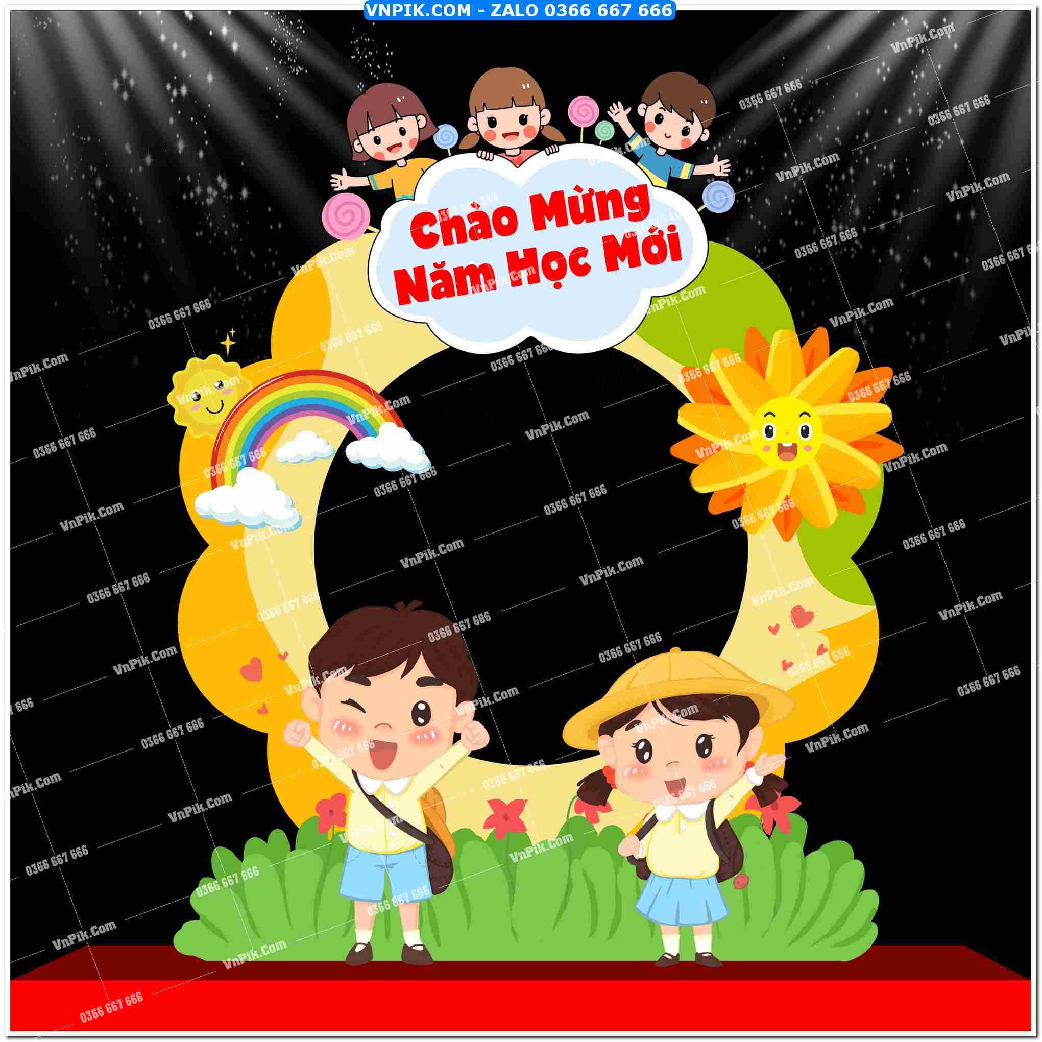 Mẫu decor trường học năm 2025 mẫu 32
