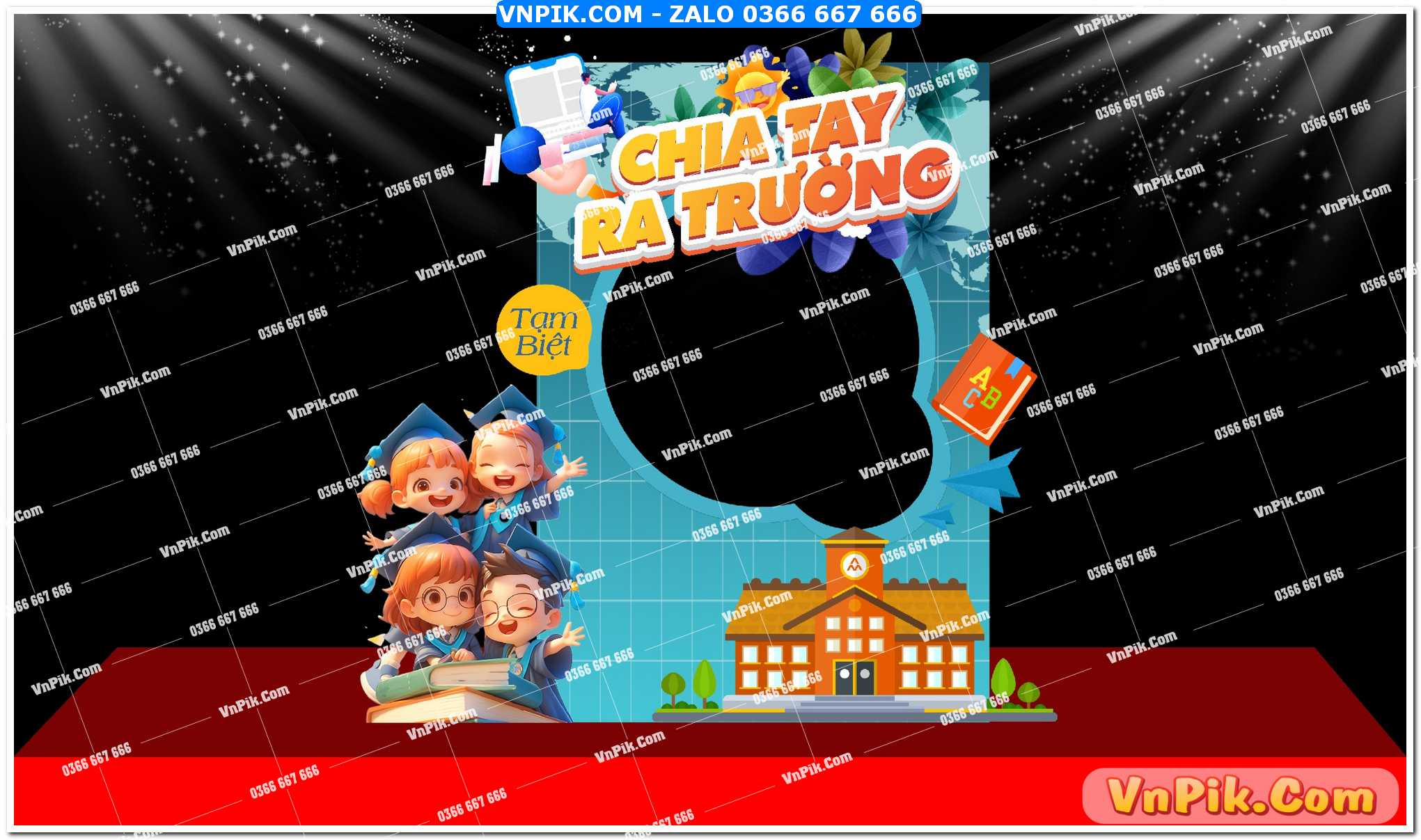 Mẫu decor trường học năm 2025 mẫu 5