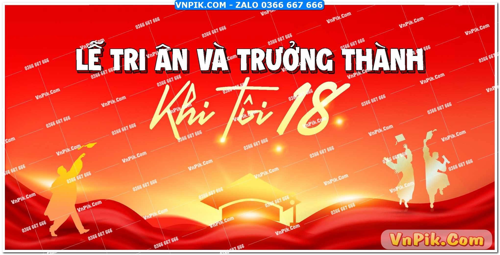Mẫu phông nền tri ân và trưởng thành năm 2025 mẫu 3