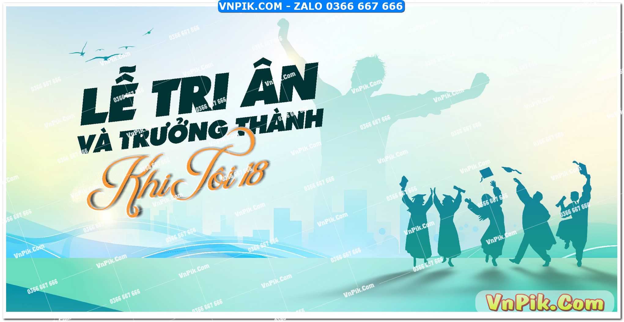 Mẫu phông nền tri ân và trưởng thành năm 2025 mẫu 4