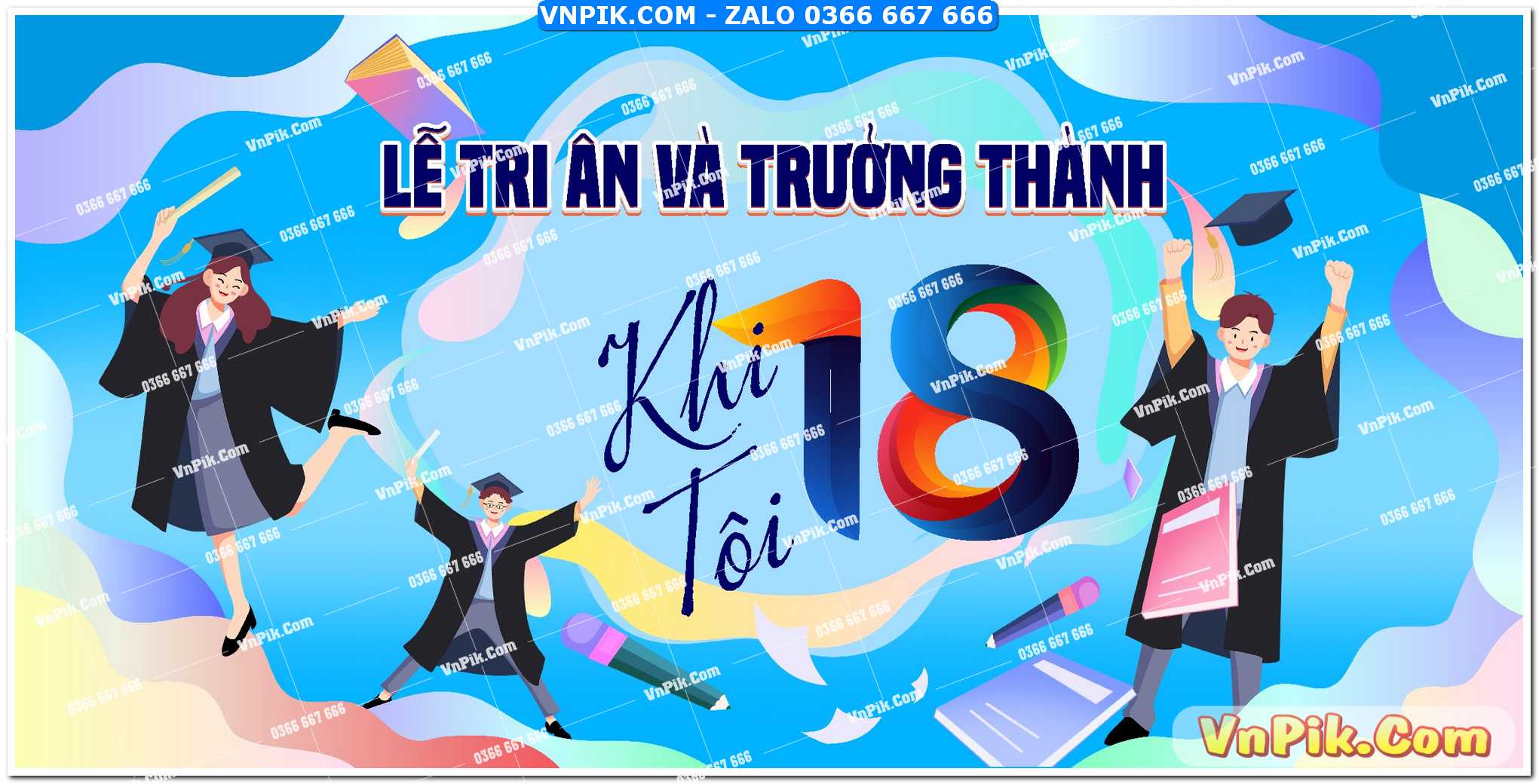 Mẫu phông nền tri ân và trưởng thành năm 2025 mẫu 6