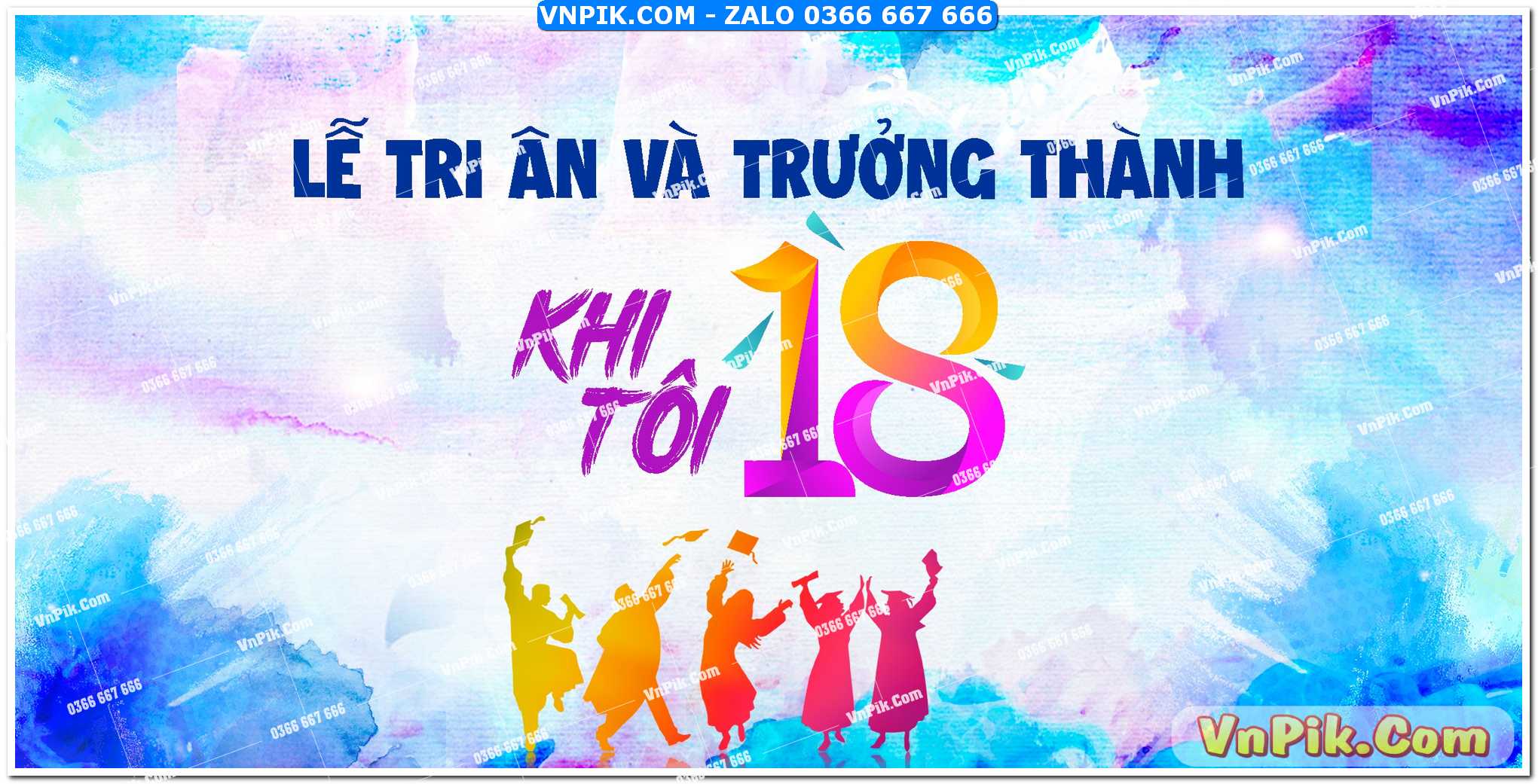 Mẫu phông nền tri ân và trưởng thành năm 2025 mẫu 7