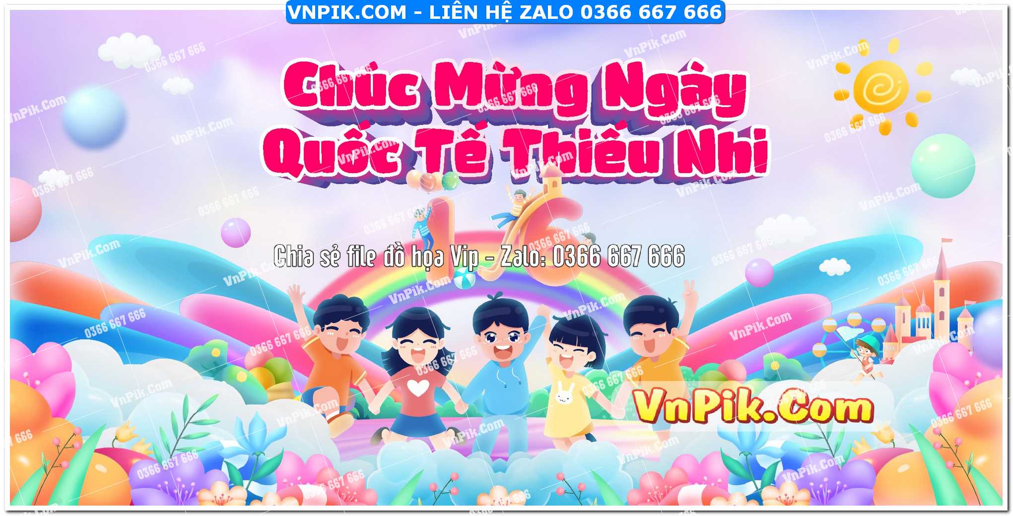 Phông nền vui tết thiếu nhi 4