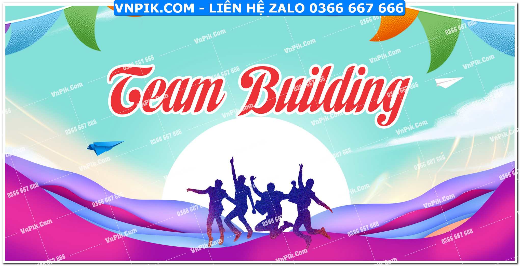 File thiết kế phông nền team building corel x7 Mẫu 14