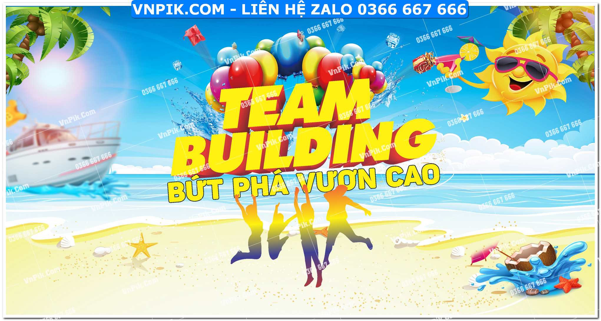 File thiết kế phông nền team building corel x7 Mẫu 18