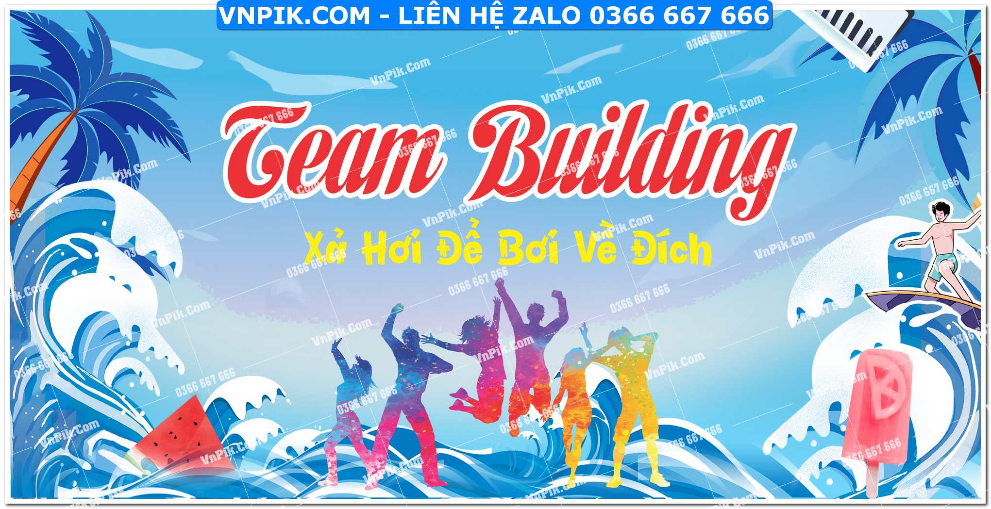 File thiết kế phông nền team building corel x7 Mẫu 19