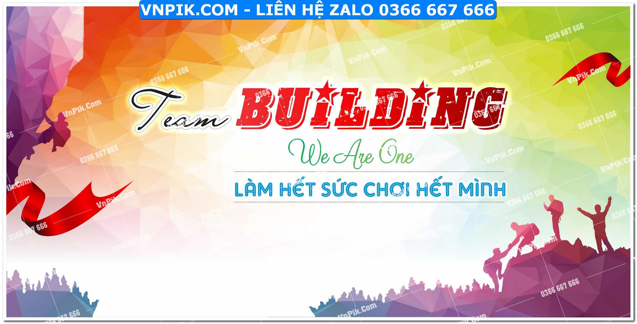 File thiết kế phông nền team building corel x7 Mẫu  2