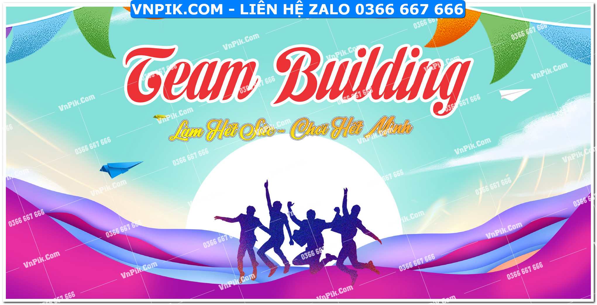 File thiết kế phông nền team building corel x7 Mẫu 8
