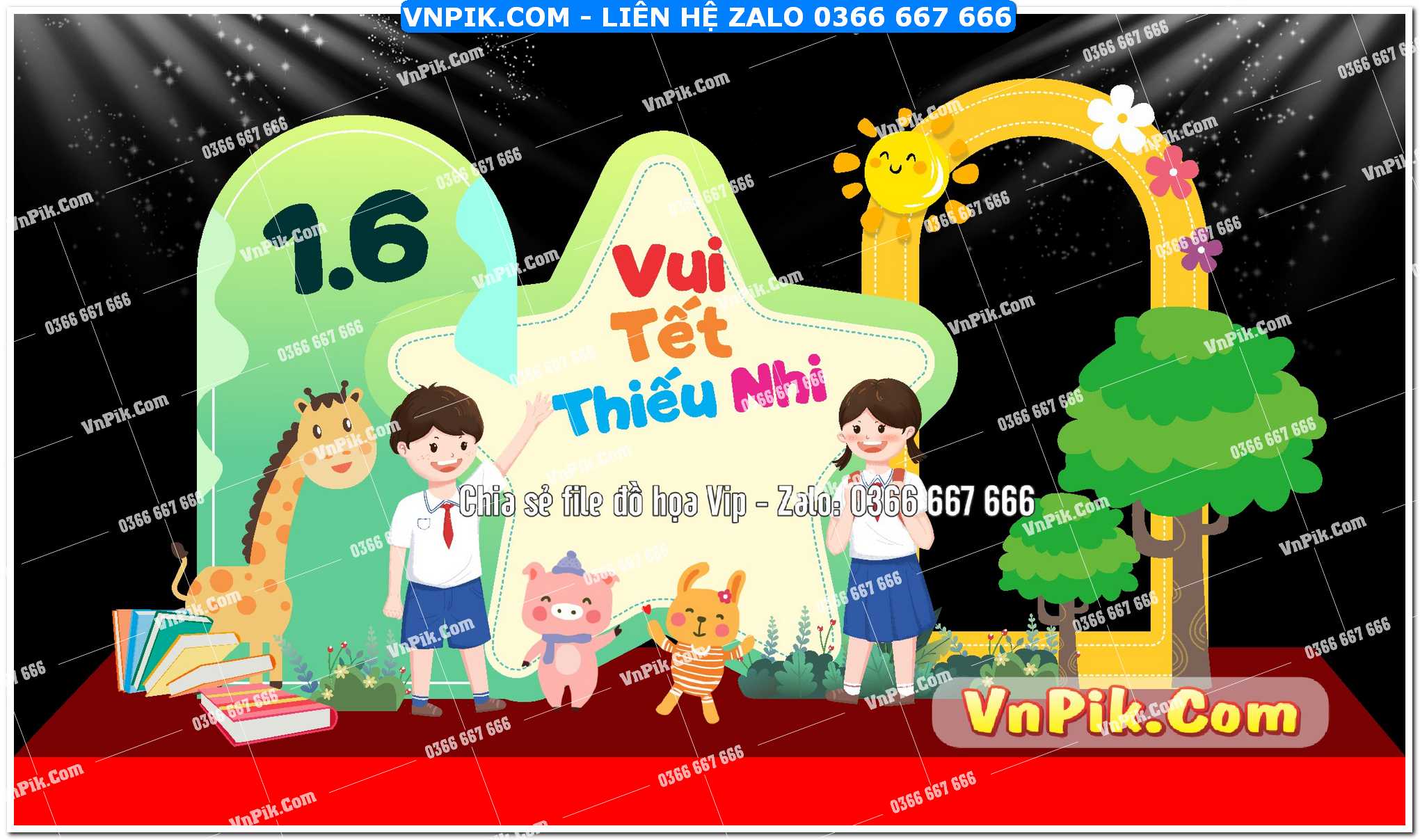 khung decor chụp ảnh tết thiết nhi 1-6 file vector 1