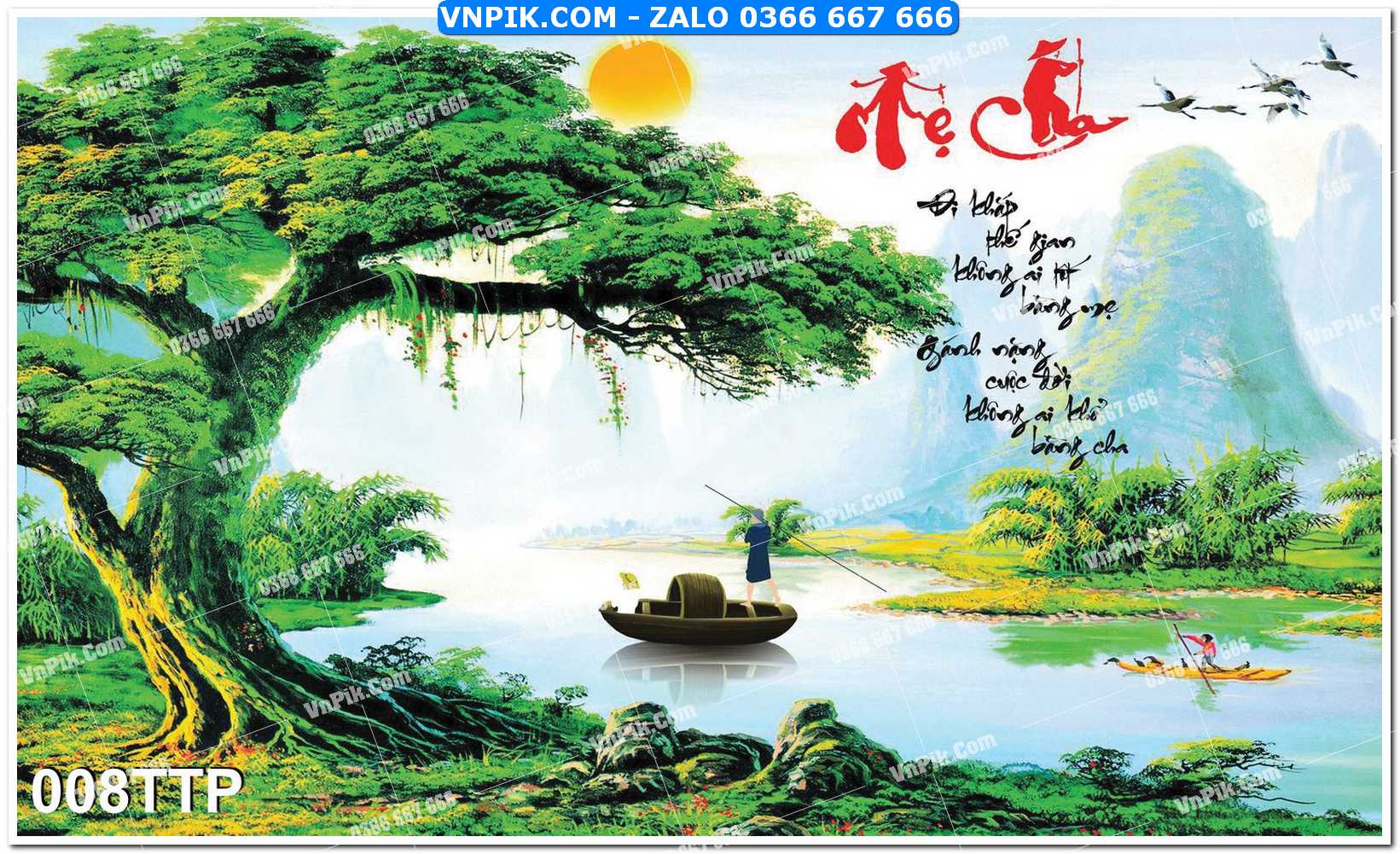 Tranh chữ thư pháp nghệ thuật 008TTP